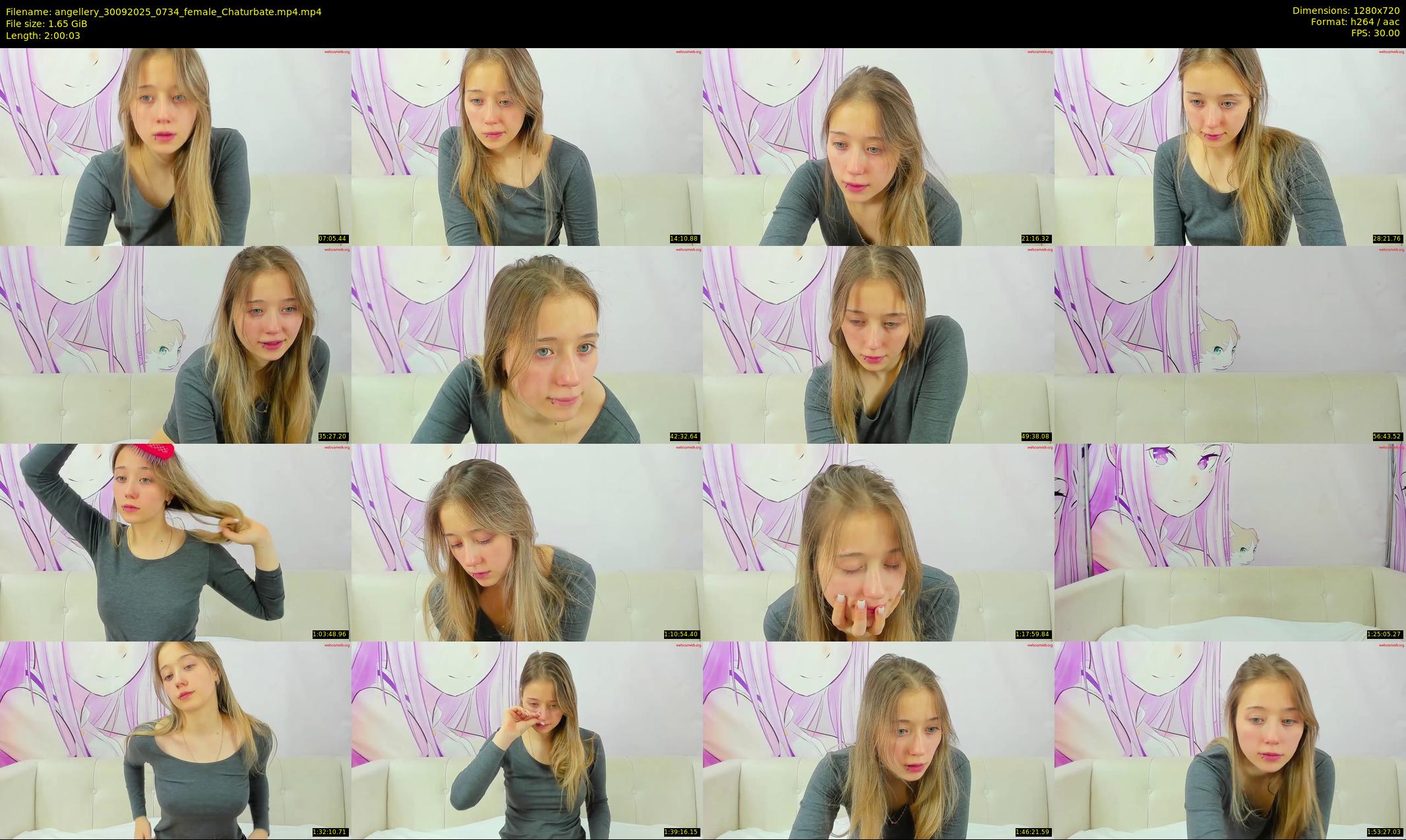 angellery — 121 minute Chaturbate female cam show recording, 720p, Sep 30, 2025