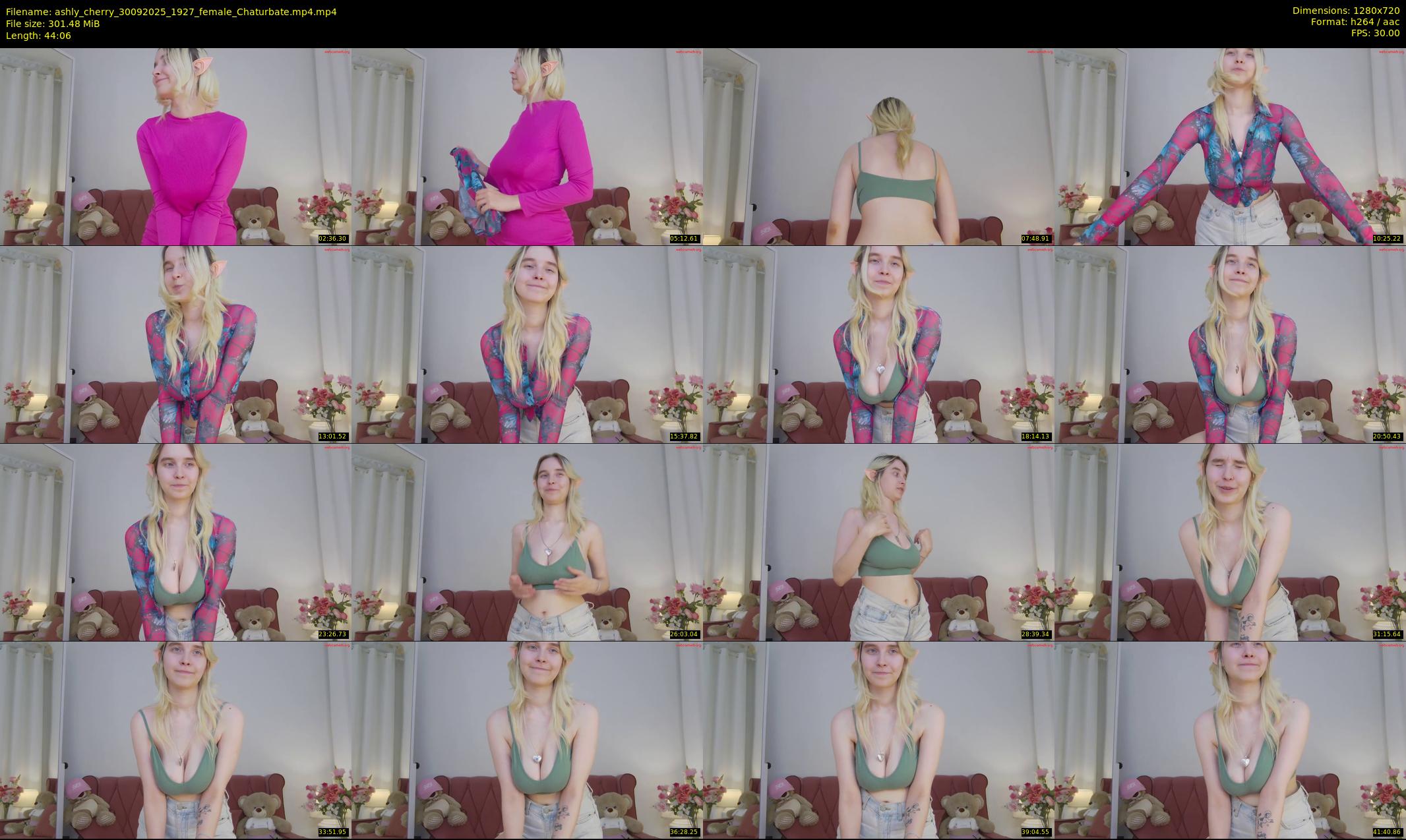 ashly_cherry — 45 minute Chaturbate female cam show recording, 720p, Sep 30, 2025