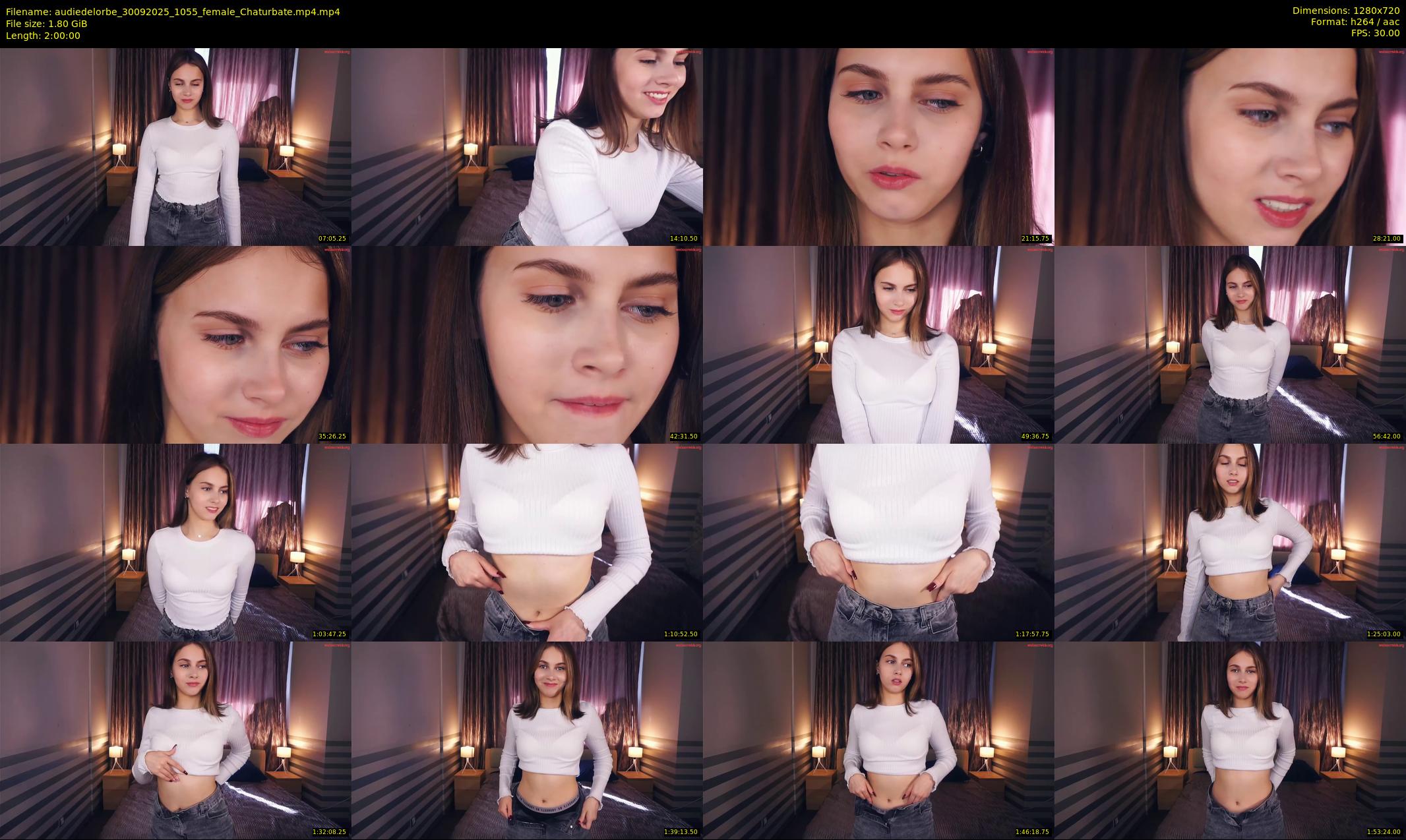 audiedelorbe — 120 minute Chaturbate female cam show recording, 720p, Sep 30, 2025