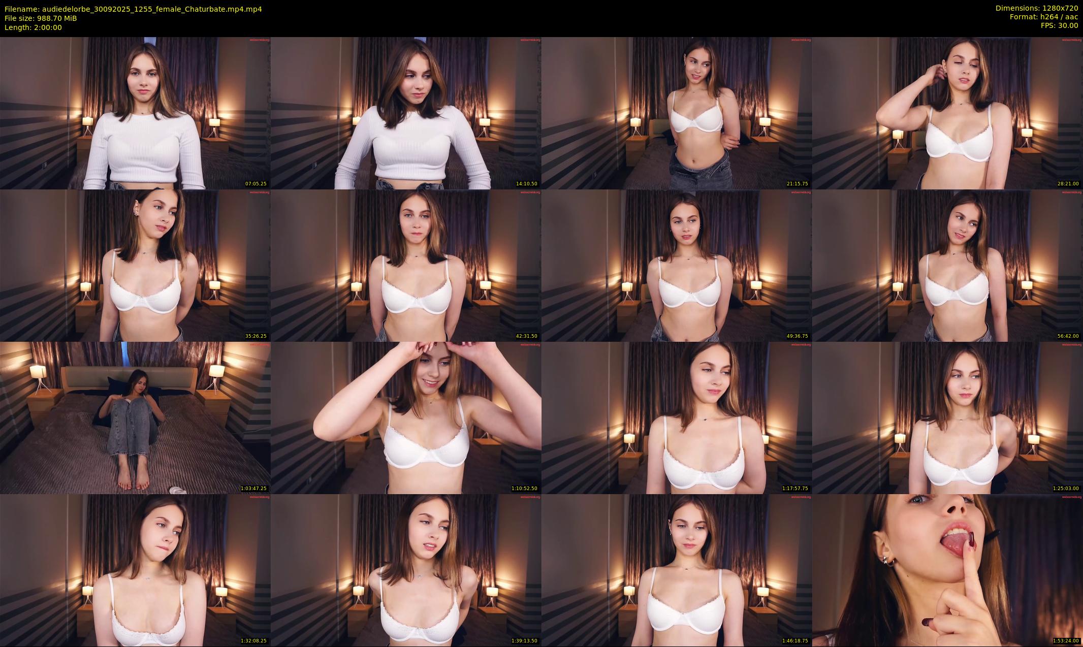 audiedelorbe — 120 minute Chaturbate female cam show recording, 720p, Sep 30, 2025