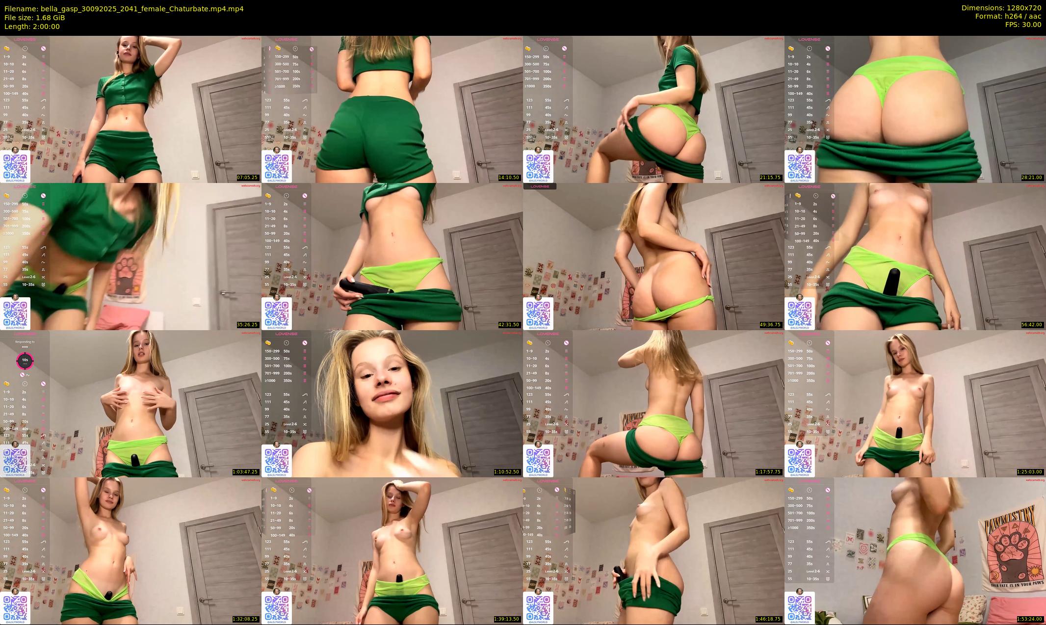 bella_gasp — 120 minute Chaturbate female cam show recording, 720p, Sep 30, 2025