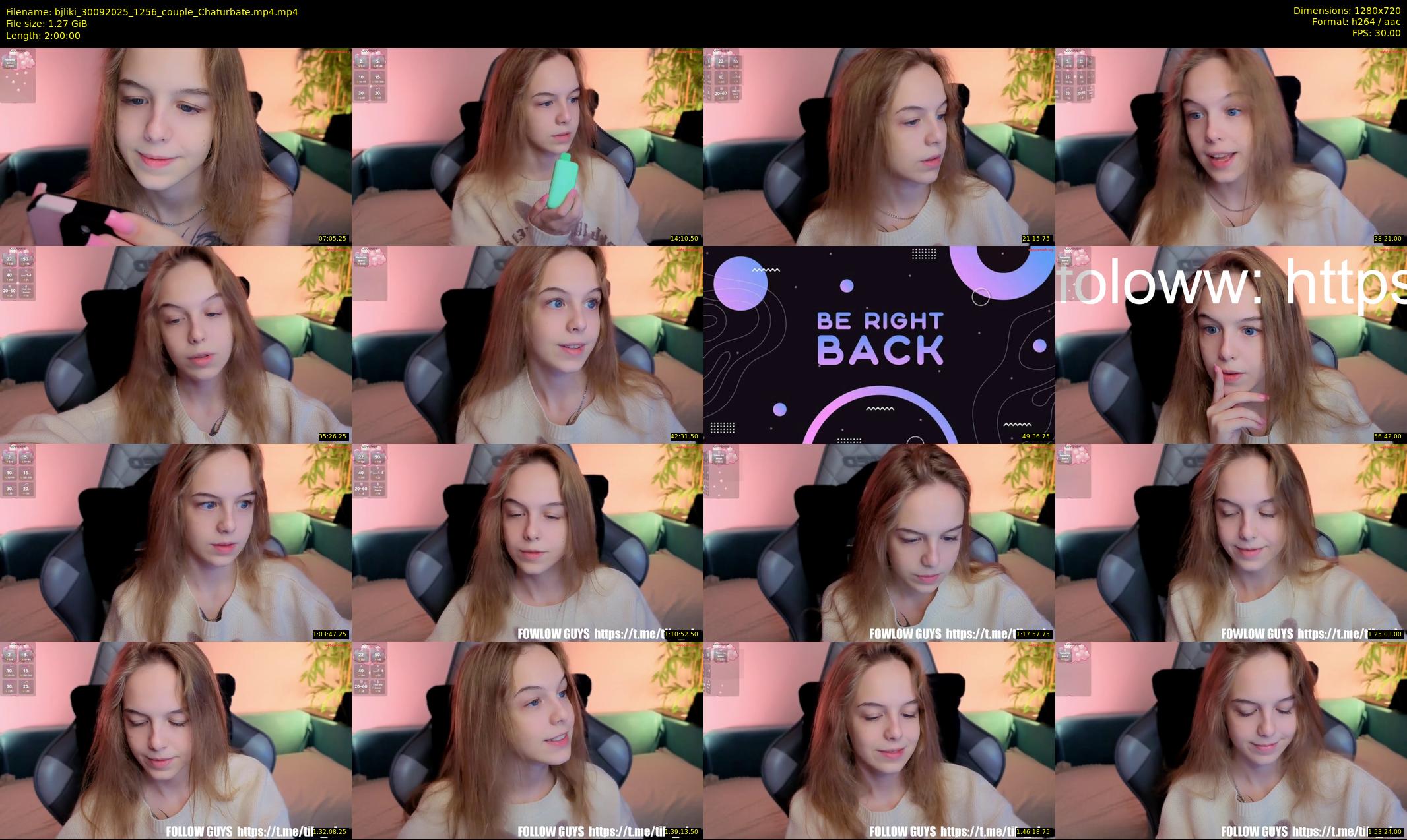 bjliki — 120 minute Chaturbate couple cam show recording, 720p, Sep 30, 2025
