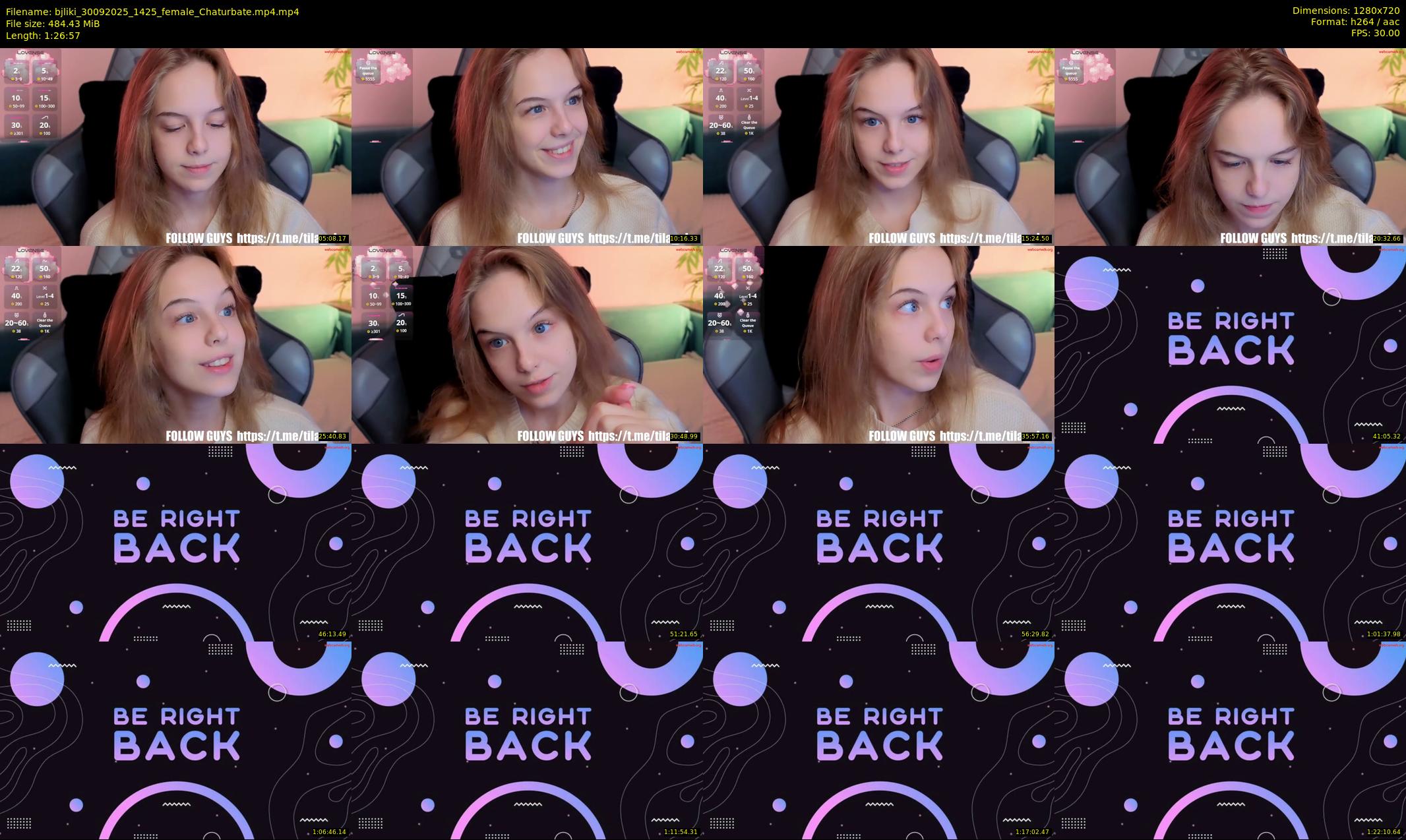 bjliki — 87 minute Chaturbate couple cam show recording, 720p, Sep 30, 2025
