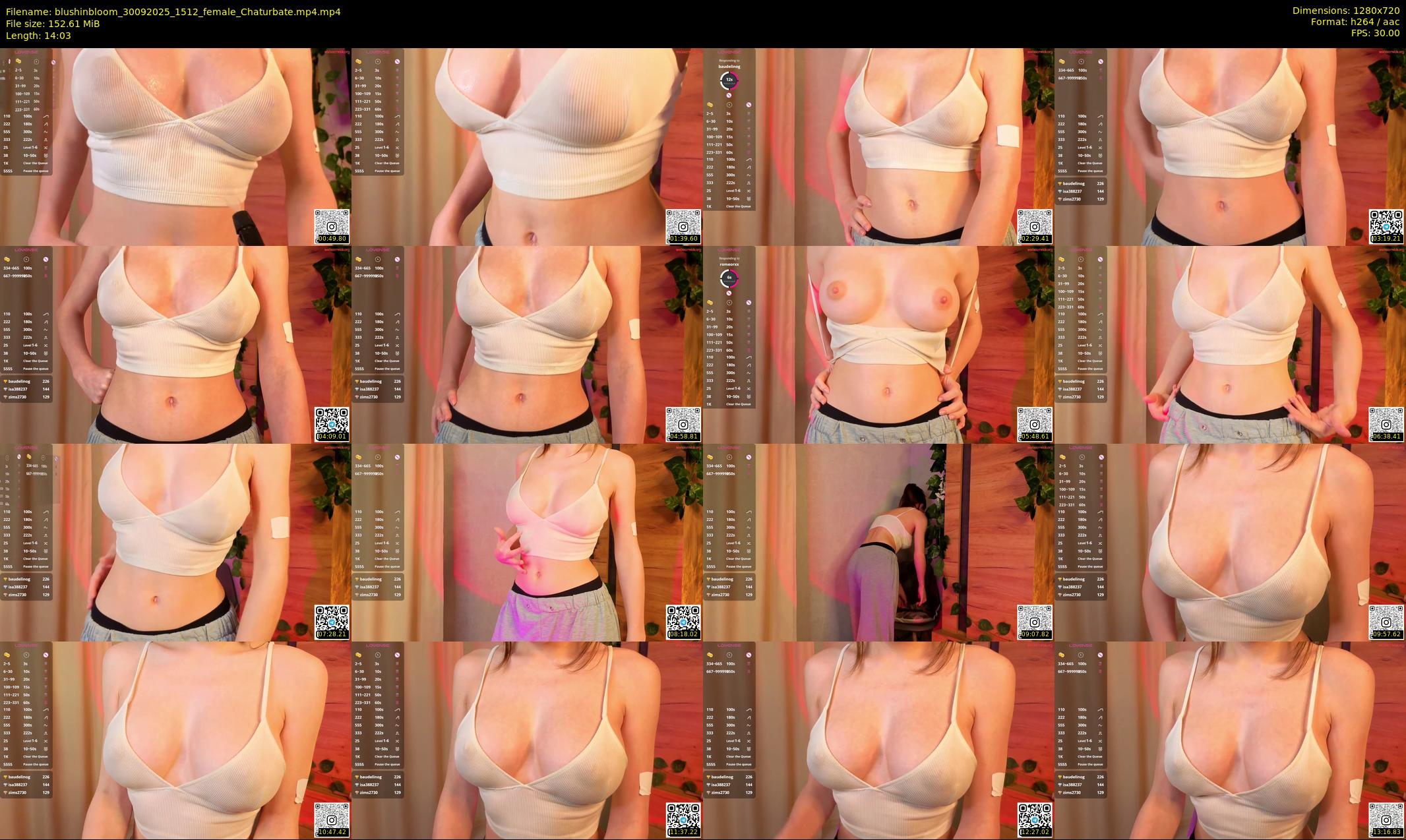 blushinbloom — 15 minute Chaturbate female cam show recording, 720p, Sep 30, 2025