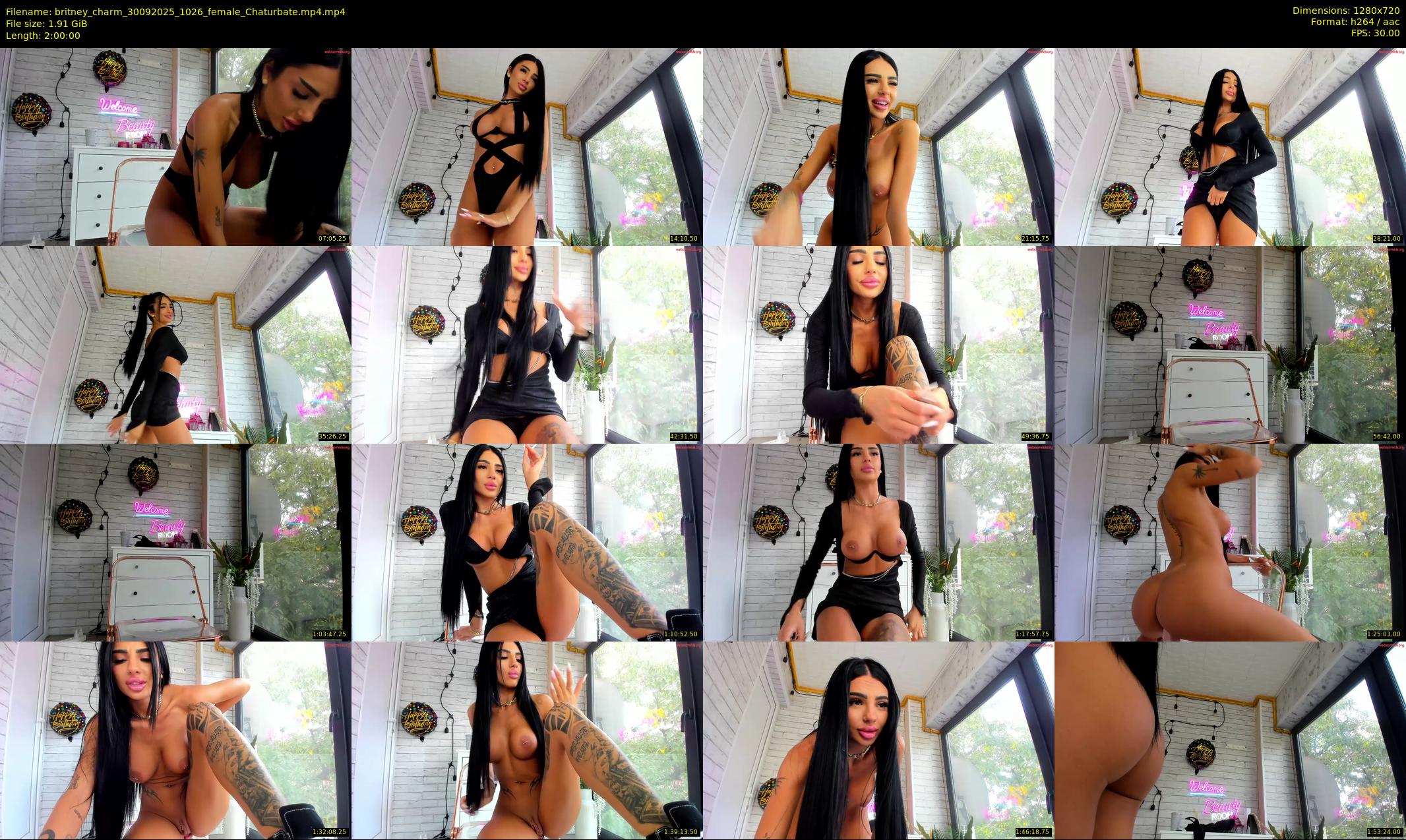 britney_charm — 120 minute Chaturbate female cam show recording, 720p, Sep 30, 2025