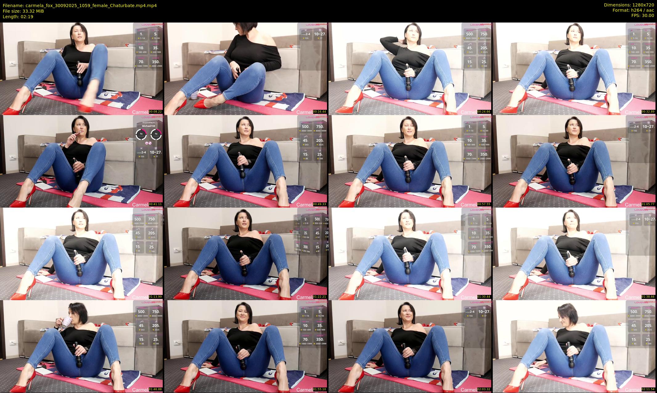 carmela_fox — 3 minute Chaturbate female cam show recording, 720p, Sep 30, 2025