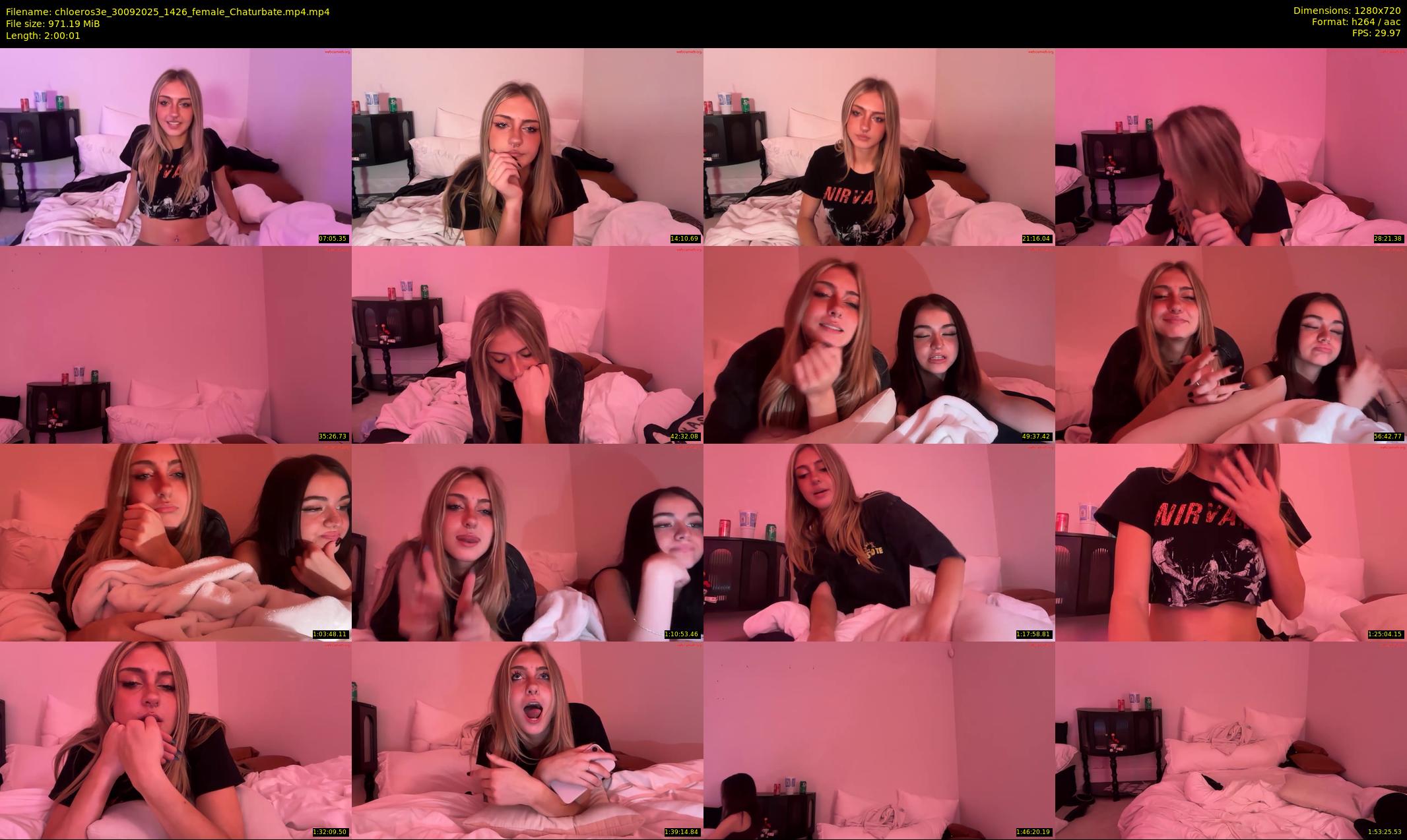 chloeros3e — 121 minute Chaturbate female cam show recording, 720p, Sep 30, 2025