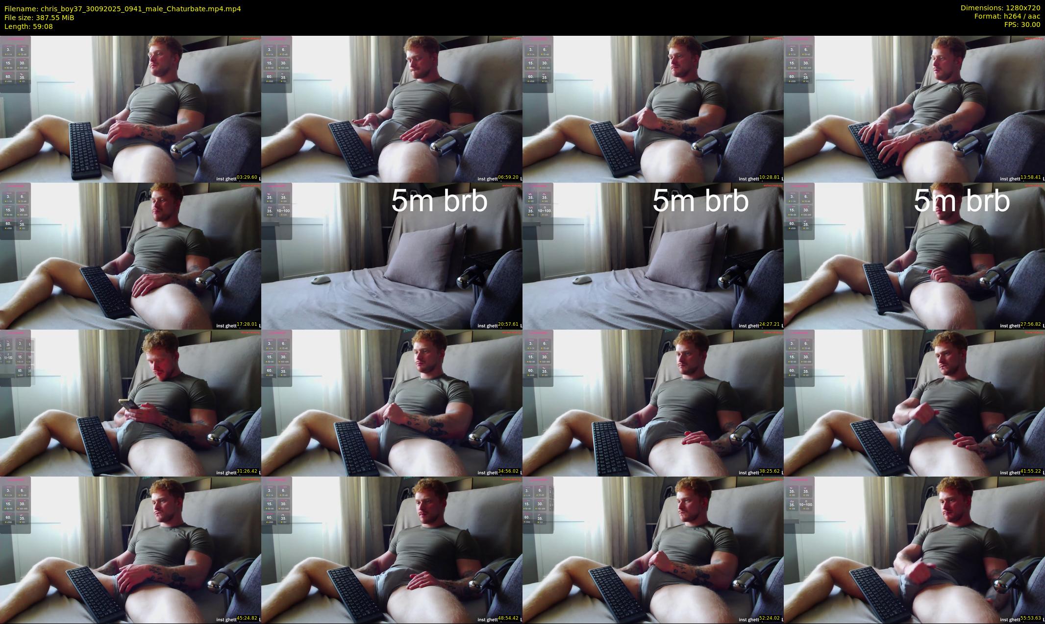 chris_boy37 — 60 minute Chaturbate male cam show recording, 720p, Sep 30, 2025
