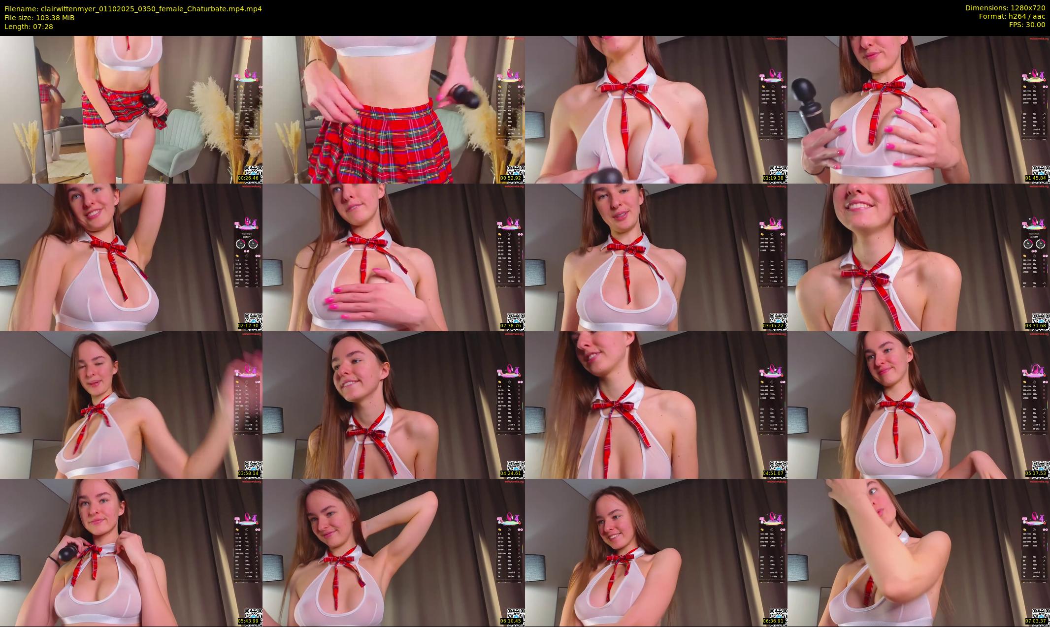 clairwittenmyer — 8 minute Chaturbate female cam show recording, 720p, Oct 1, 2025
