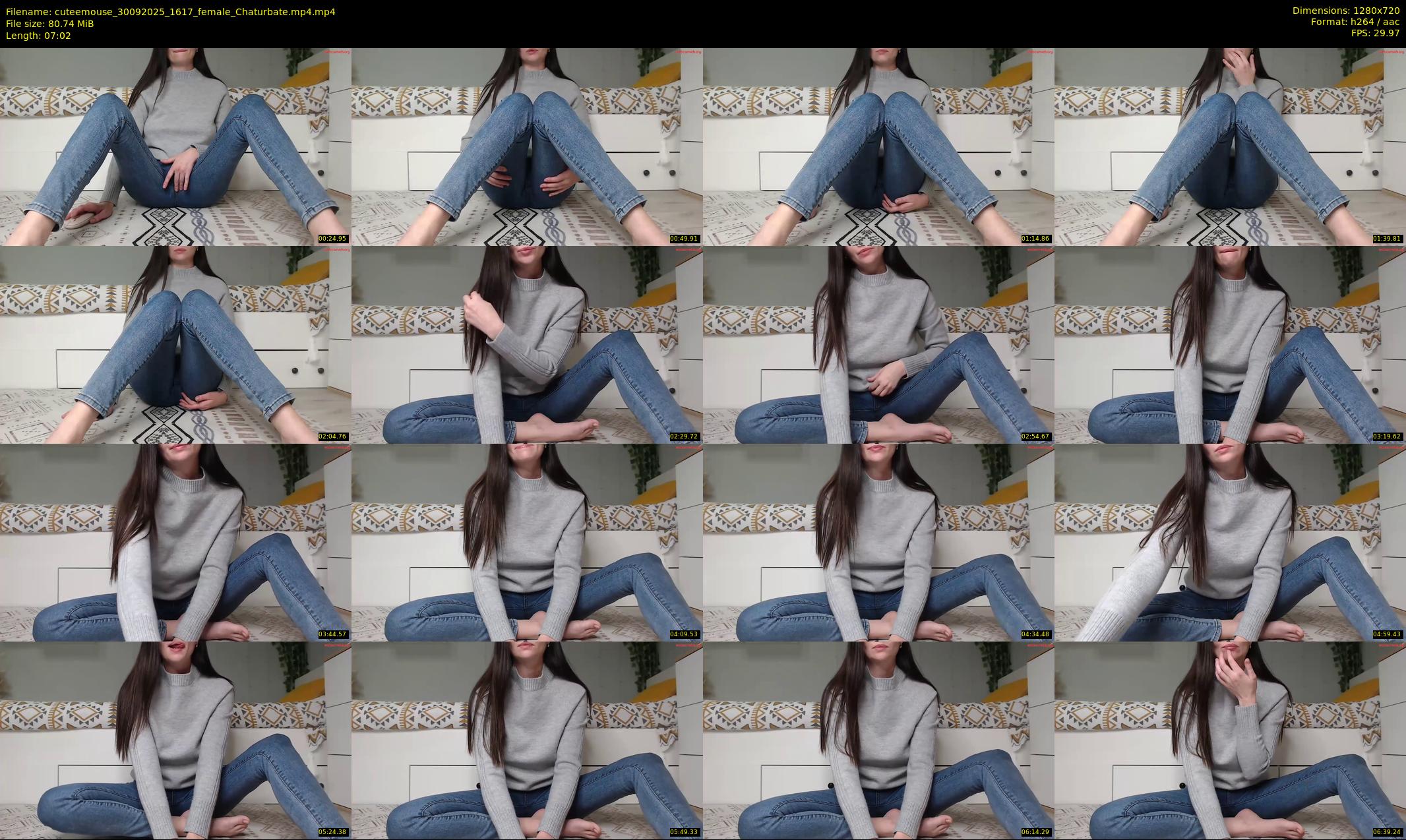 cuteemouse — 8 minute Chaturbate female cam show recording, 720p, Sep 30, 2025