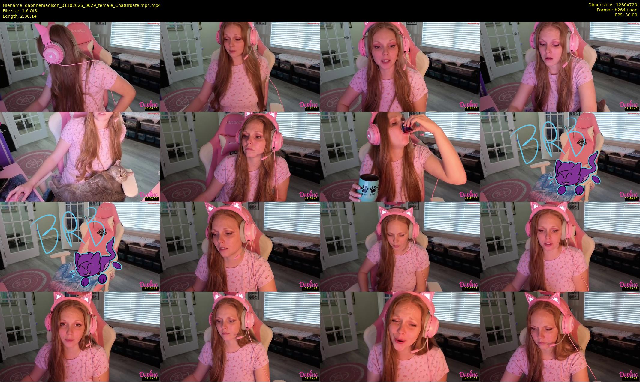 daphnemadison — 121 minute Chaturbate couple cam show recording, 720p, Oct 1, 2025