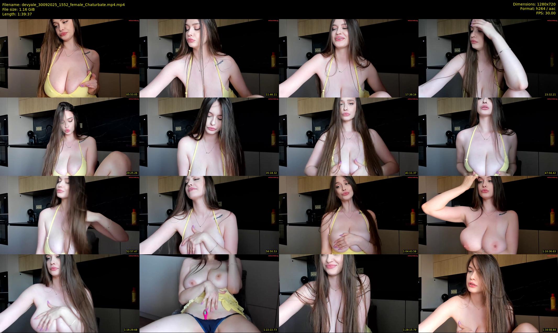 devyale — 100 minute Chaturbate female cam show recording, 720p, Sep 30, 2025