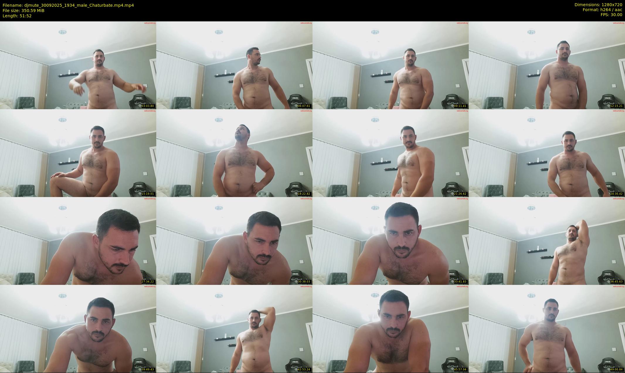 djmute — 52 minute Chaturbate male cam show recording, 720p, Sep 30, 2025