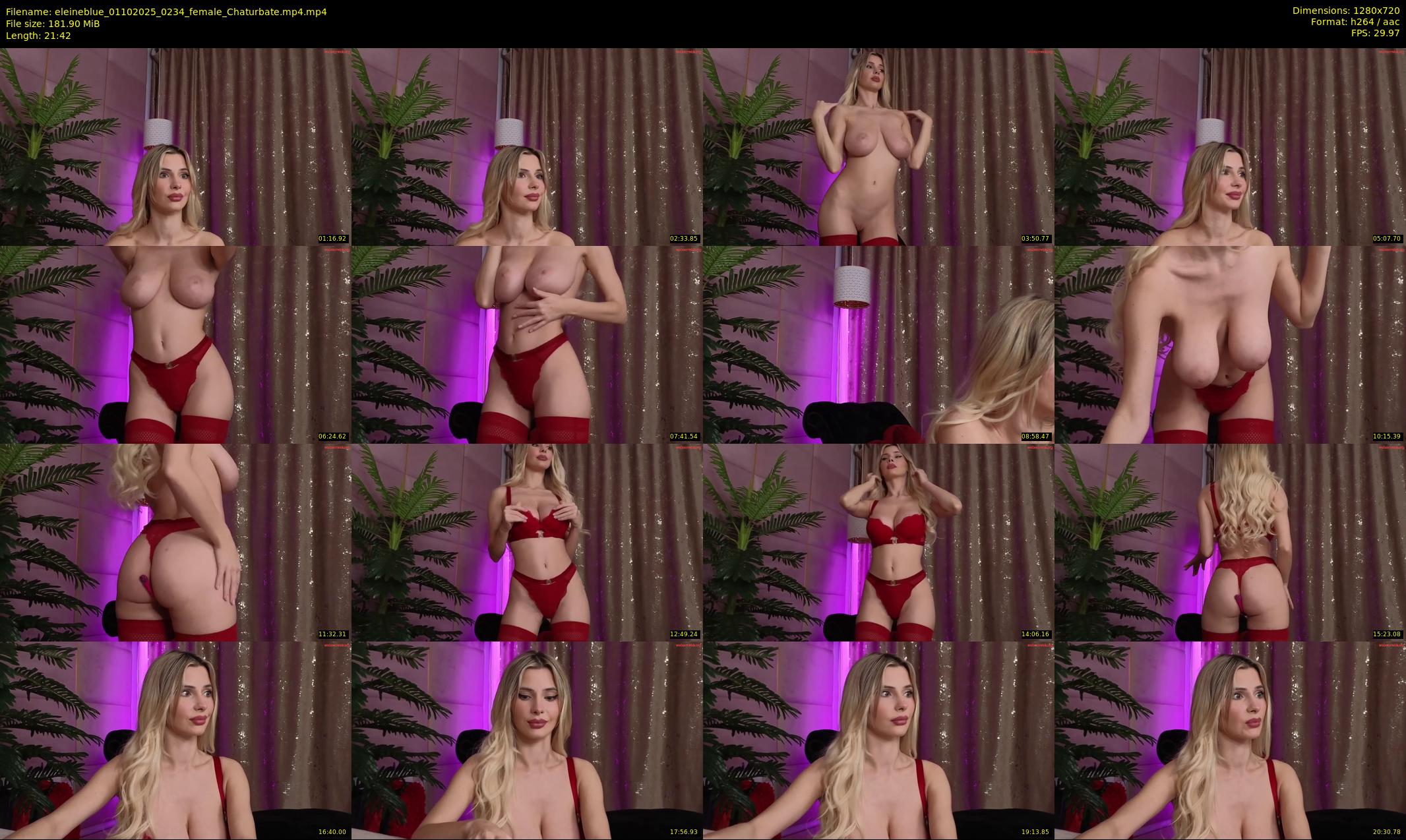 eleineblue — 22 minute Chaturbate female cam show recording, 720p, Oct 1, 2025