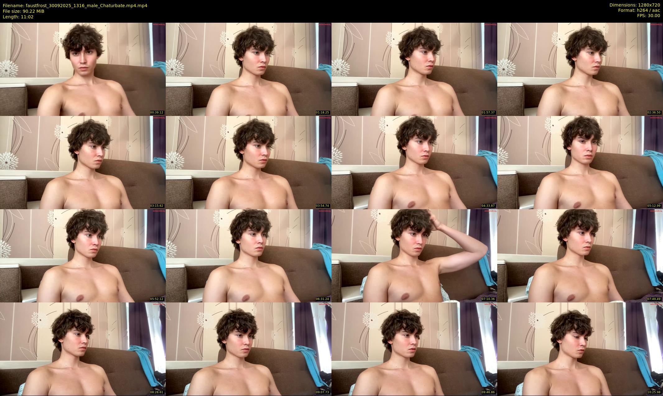 faustfrost — 12 minute Chaturbate male cam show recording, 720p, Sep 30, 2025