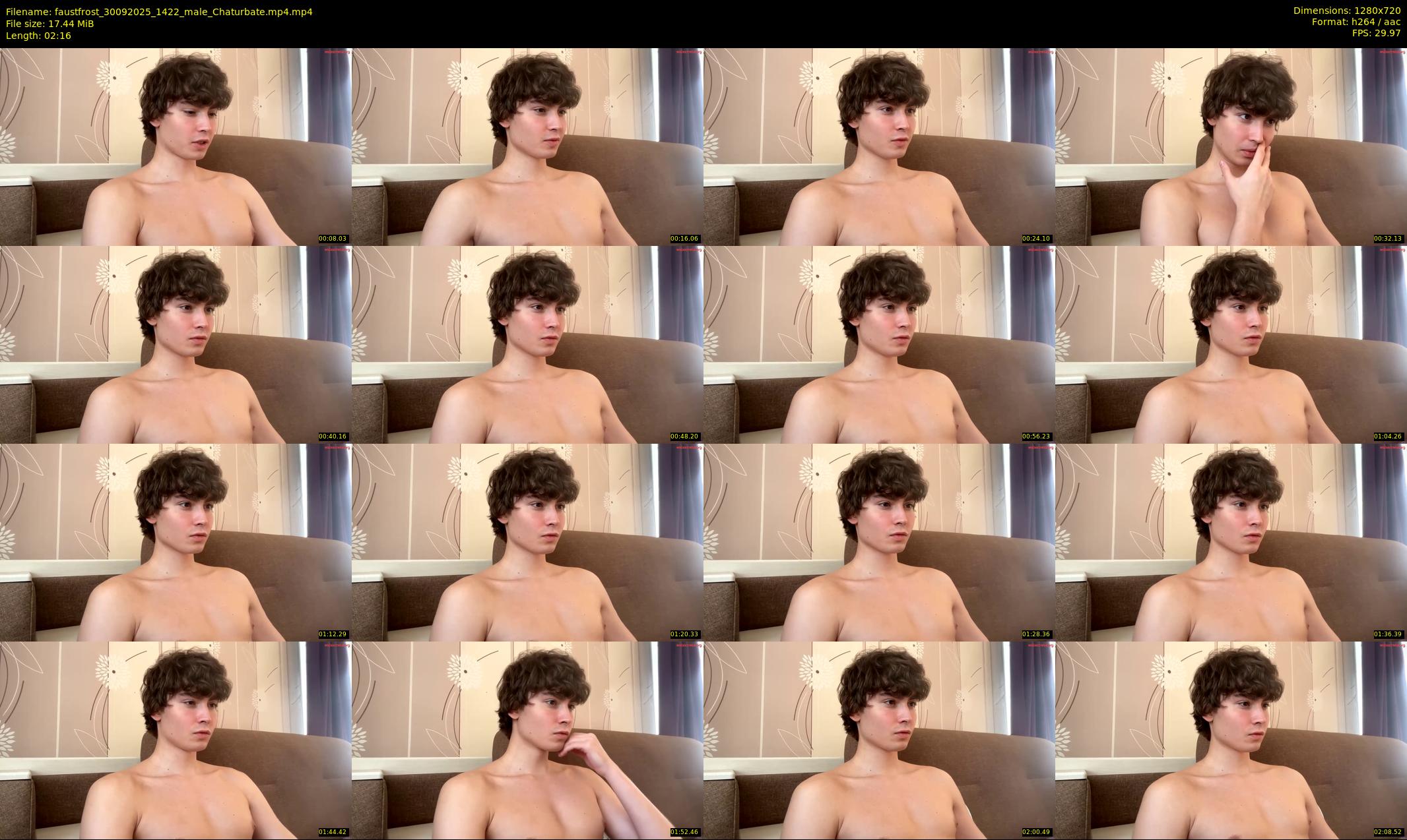 faustfrost — 3 minute Chaturbate male cam show recording, 720p, Sep 30, 2025