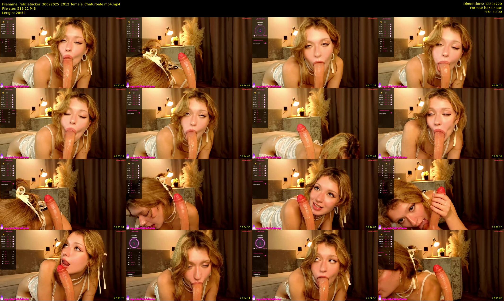 feliciatucker — 29 minute Chaturbate female cam show recording, 720p, Sep 30, 2025