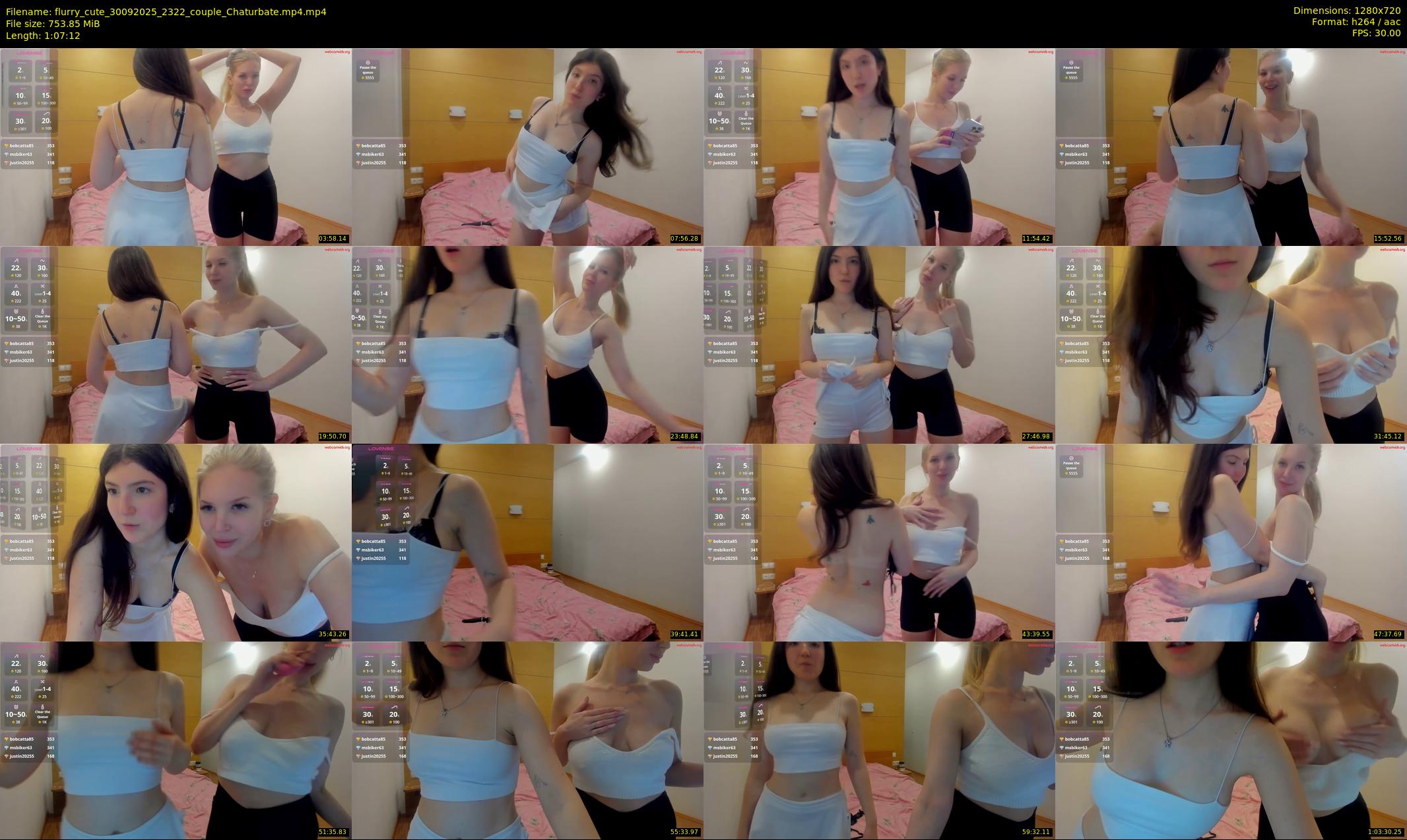 flurry_cute — 68 minute Chaturbate couple cam show recording, 720p, Sep 30, 2025