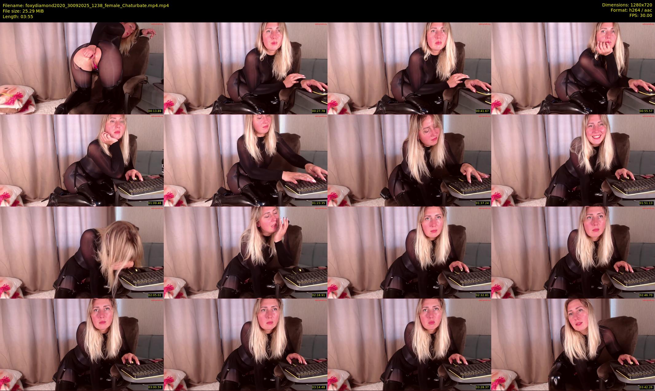 foxydiamond2020 — 4 minute Chaturbate female cam show recording, 720p, Sep 30, 2025