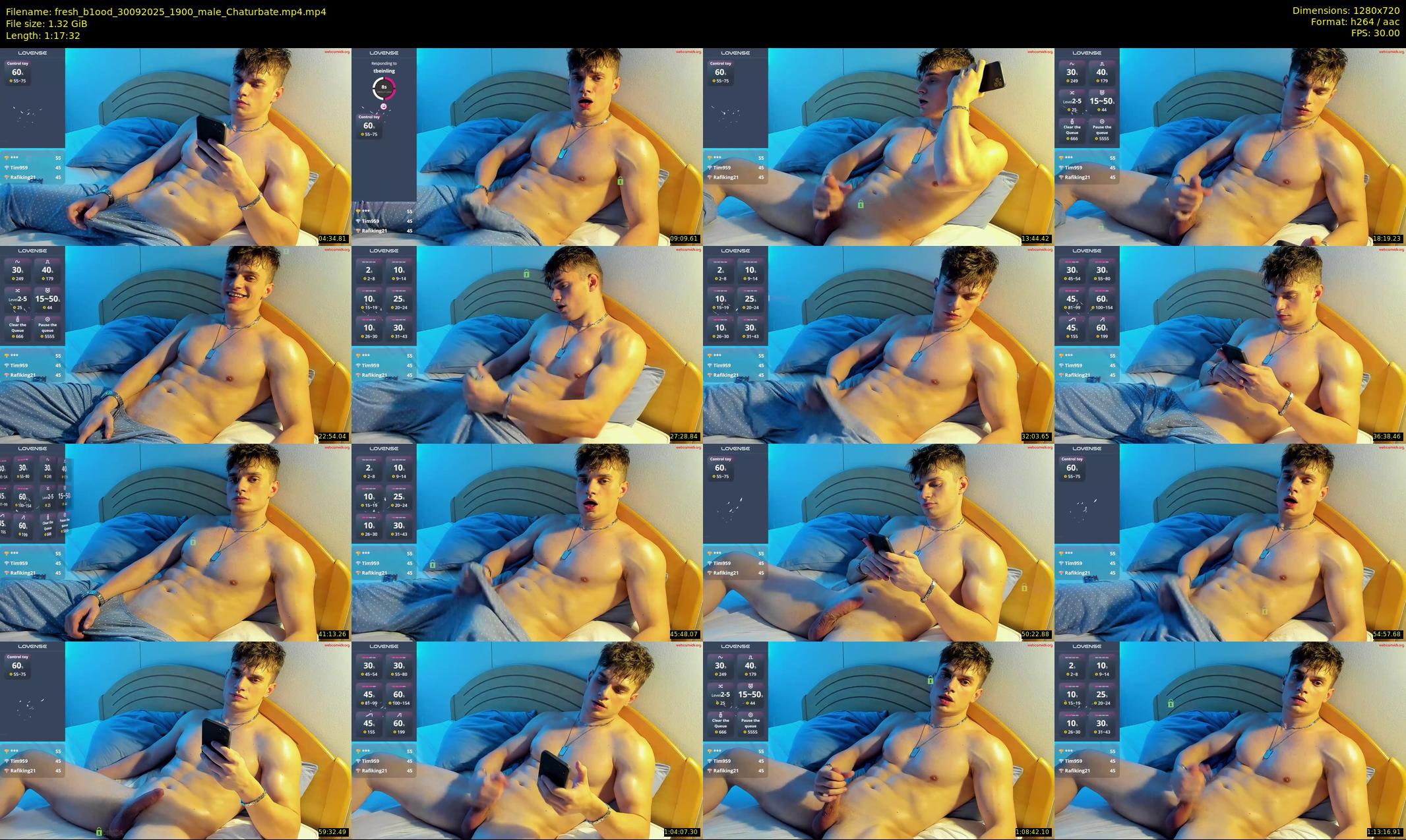 fresh_b1ood — 78 minute Chaturbate male cam show recording, 720p, Sep 30, 2025