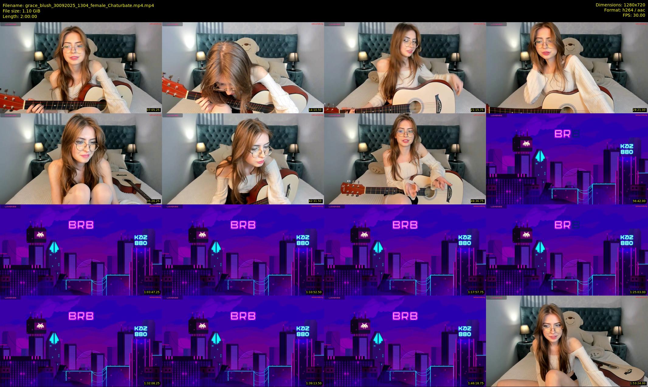 grace_blush — 120 minute Chaturbate female cam show recording, 720p, Sep 30, 2025