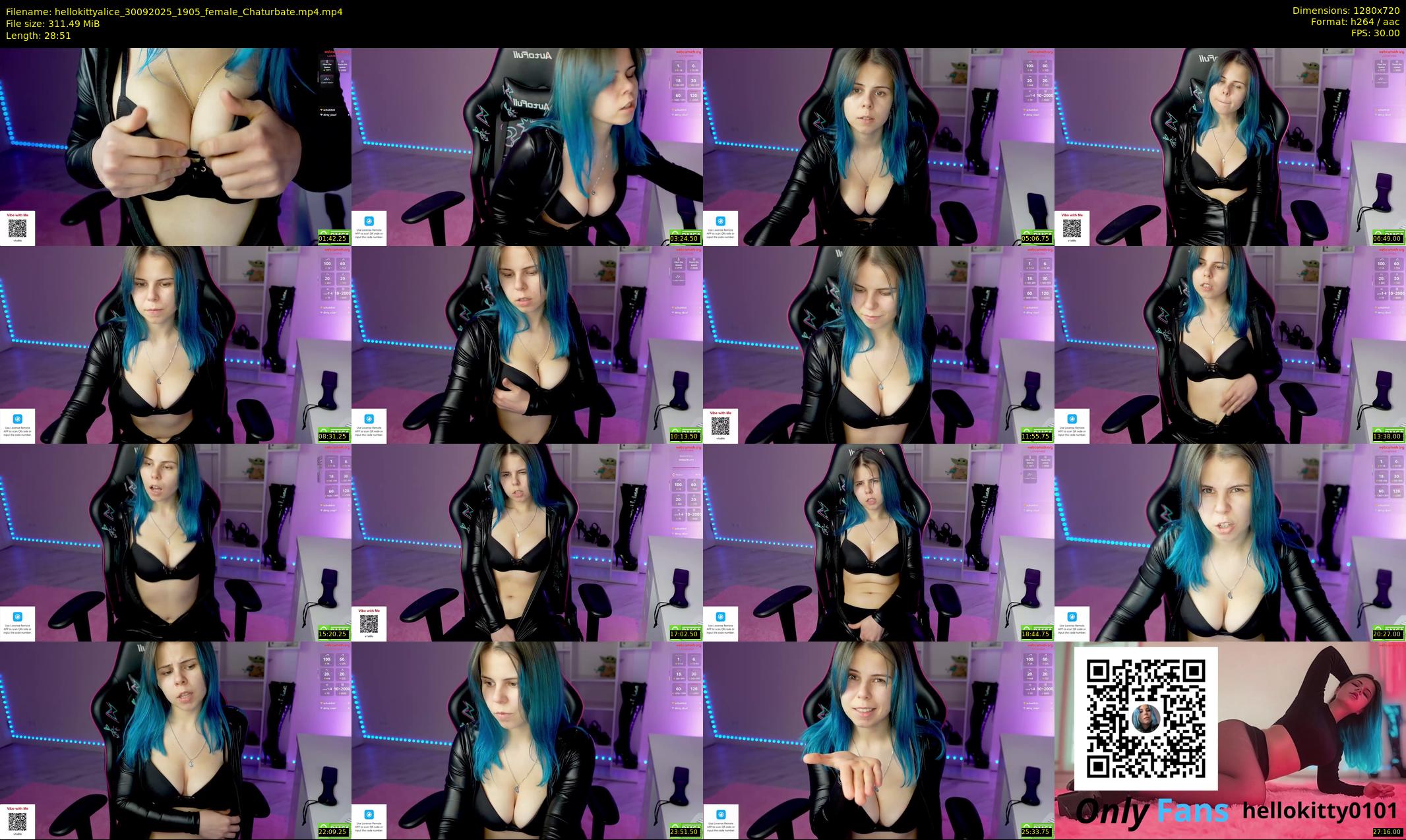 hellokittyalice — 29 minute Chaturbate female cam show recording, 720p, Sep 30, 2025