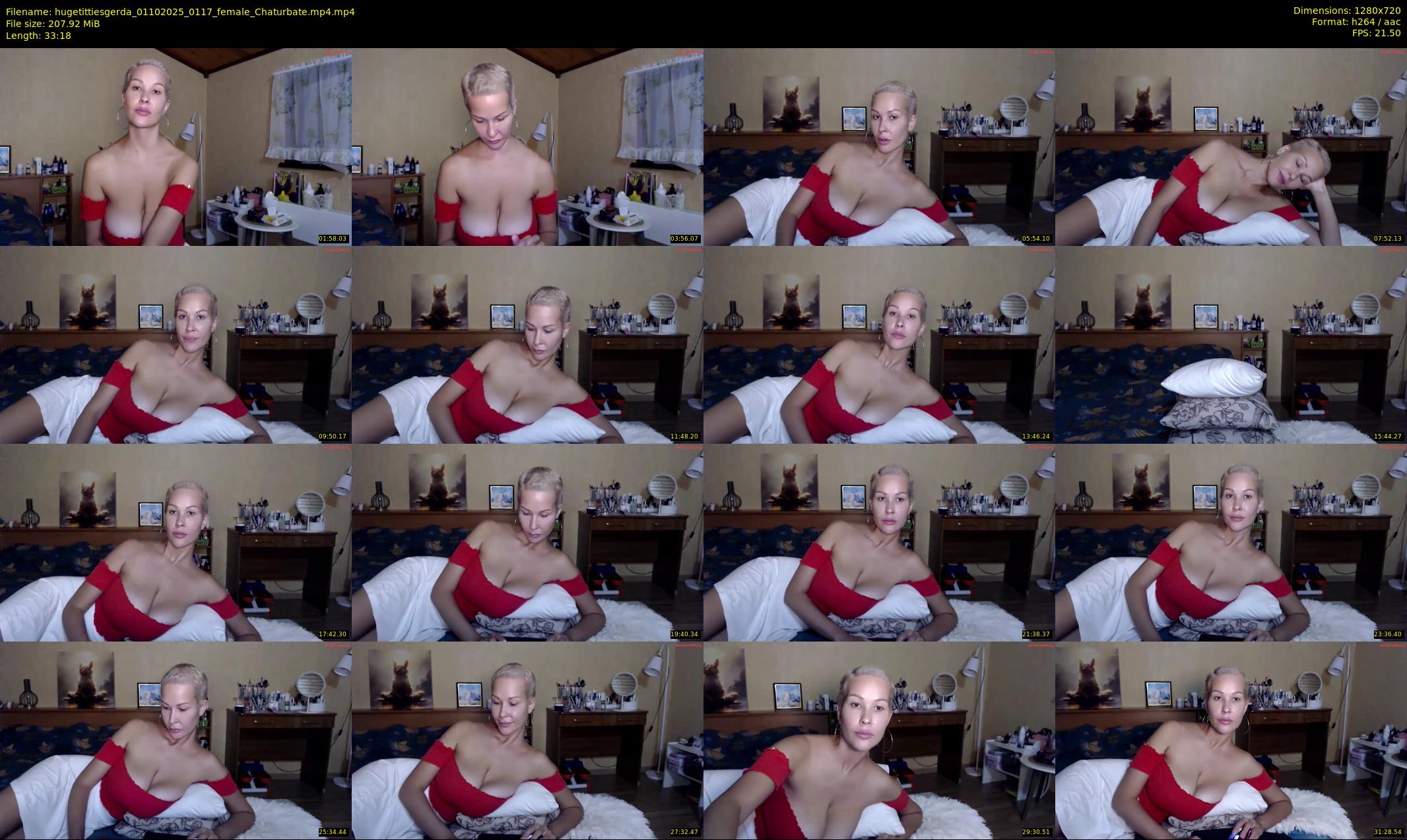hugetittiesgerda — 34 minute Chaturbate female cam show recording, 720p, Oct 1, 2025