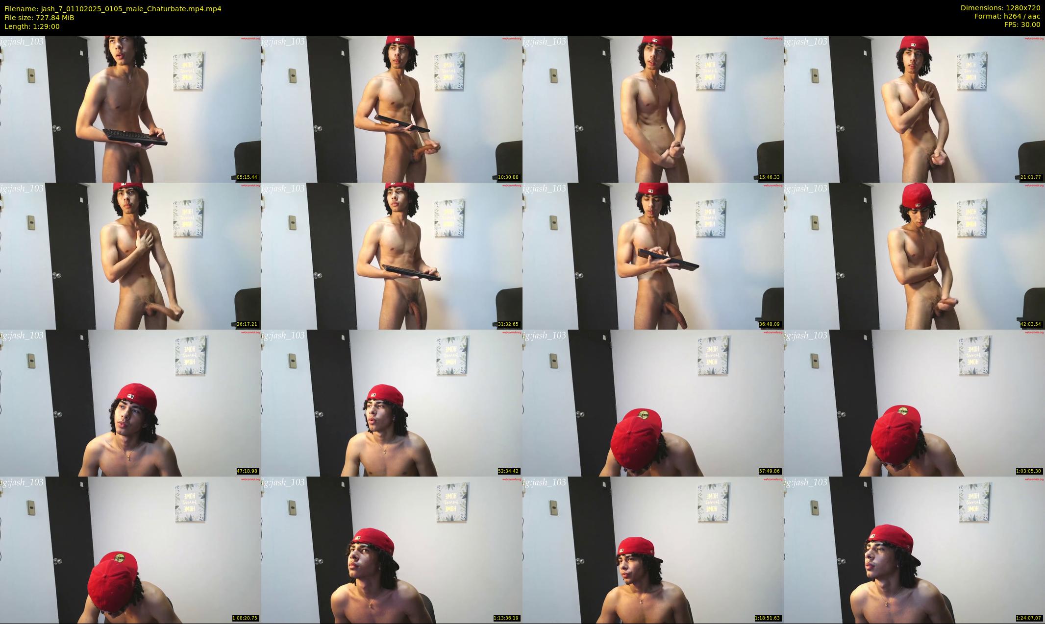 jash_7 — 89 minute Chaturbate male cam show recording, 720p, Oct 1, 2025