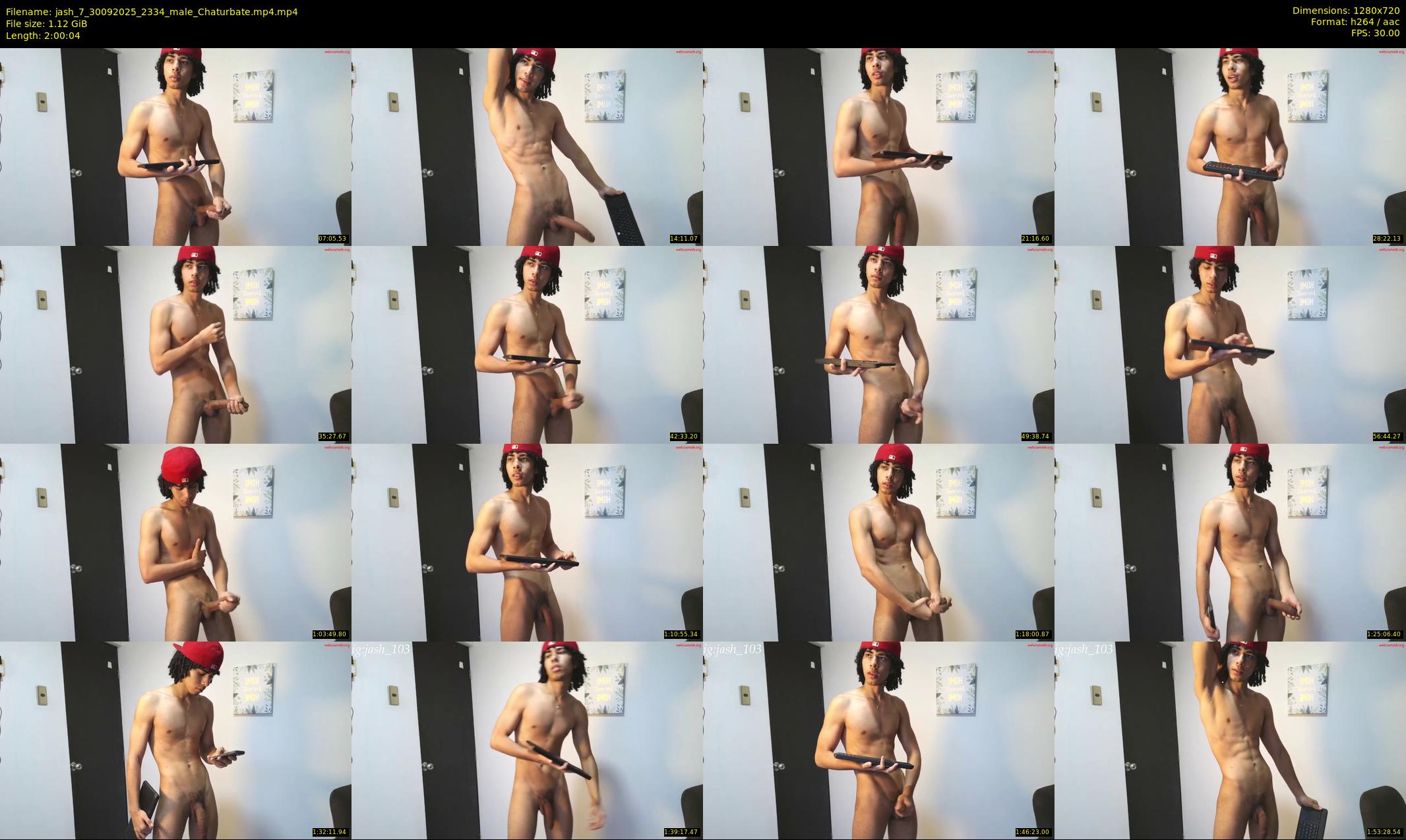 jash_7 — 121 minute Chaturbate male cam show recording, 720p, Sep 30, 2025