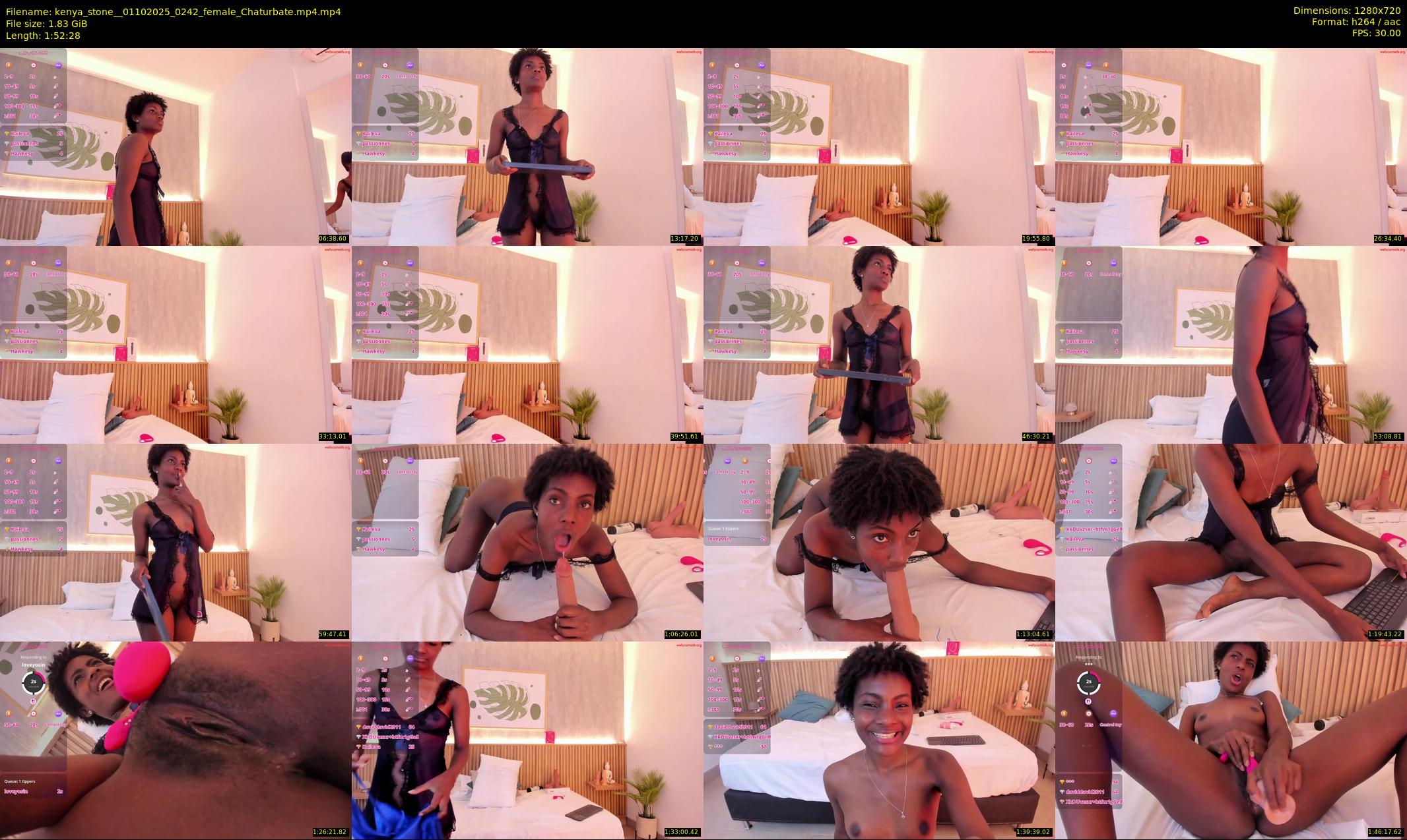 kenya_stone_ — 113 minute Chaturbate female cam show recording, 720p, Oct 1, 2025