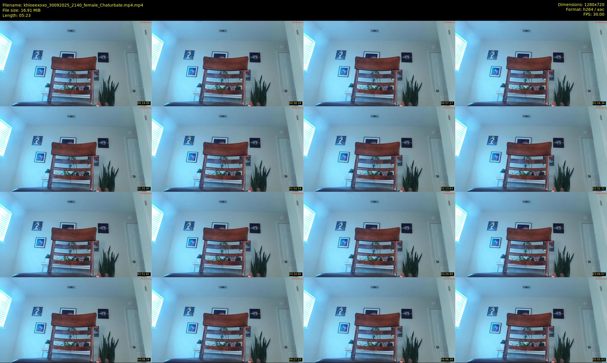 khloeexoxo — 6 minute Chaturbate female cam show recording, 720p, Sep 30, 2025