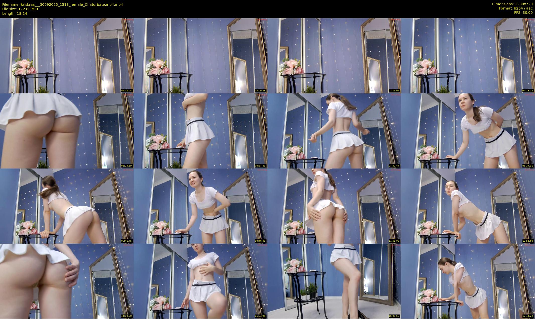 kriskras__ — 19 minute Chaturbate female cam show recording, 720p, Sep 30, 2025