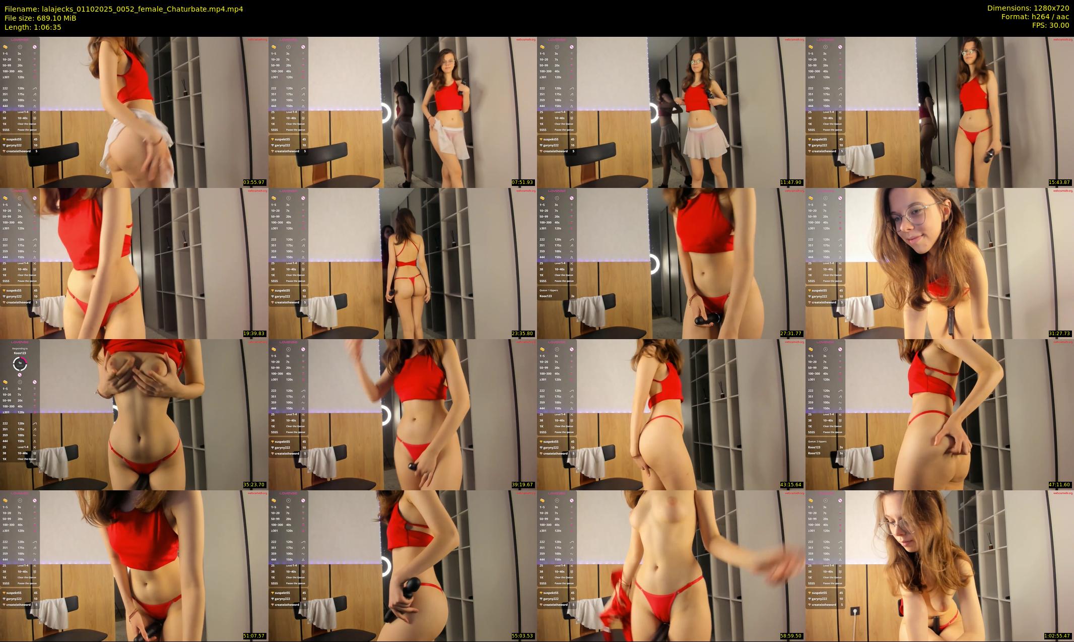 lalajecks — 67 minute Chaturbate female cam show recording, 720p, Oct 1, 2025