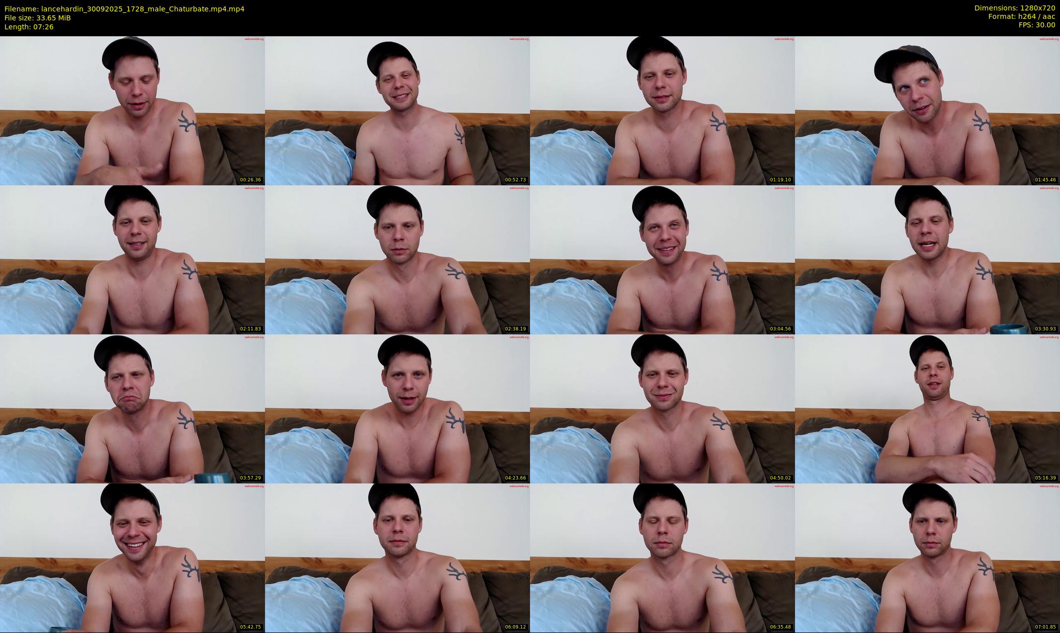 lancehardin — 8 minute Chaturbate male cam show recording, 720p, Sep 30, 2025