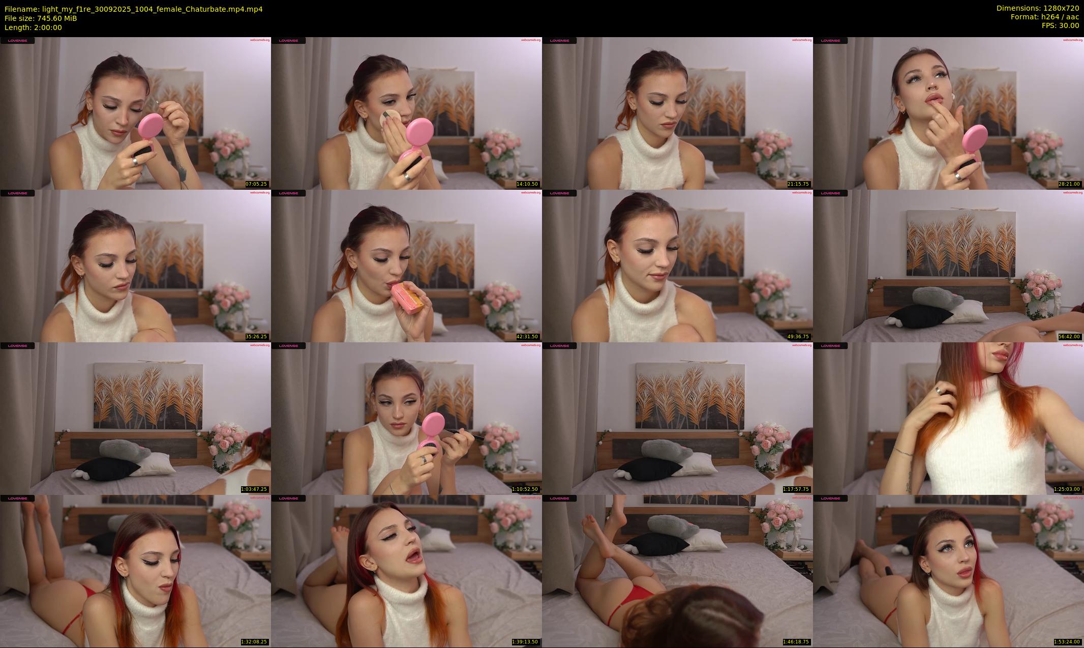 light_my_f1re — 120 minute Chaturbate female cam show recording, 720p, Sep 30, 2025