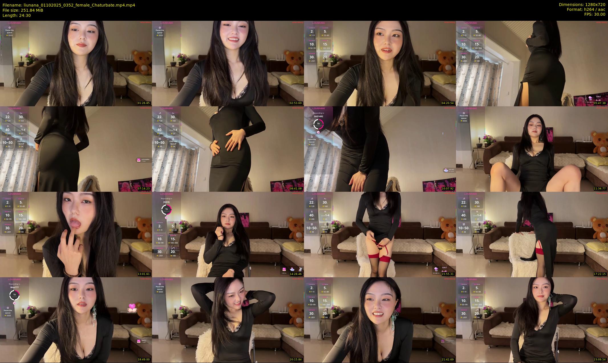 liunana — 25 minute Chaturbate female cam show recording, 720p, Oct 1, 2025