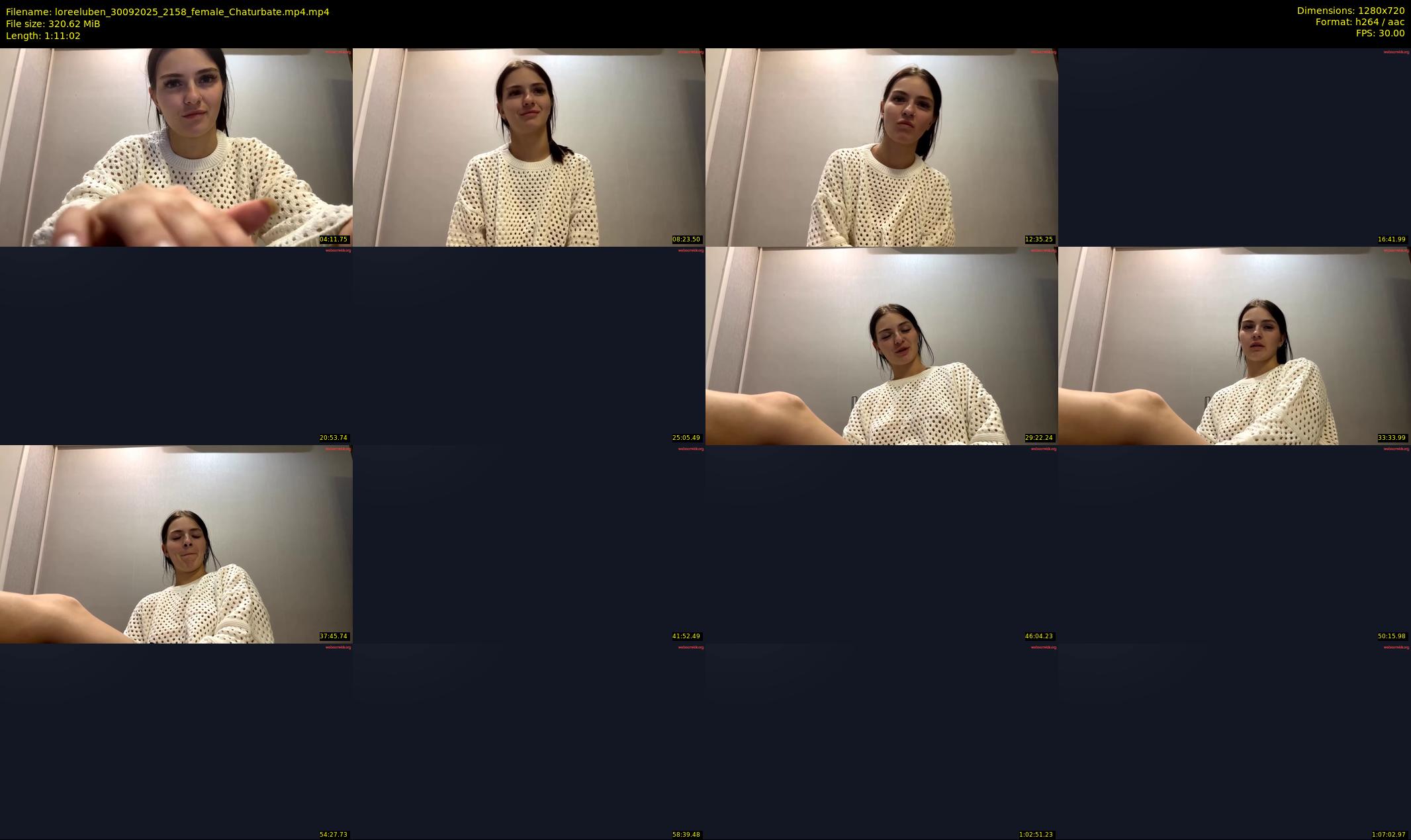 loreeluben — 72 minute Chaturbate female cam show recording, 720p, Sep 30, 2025