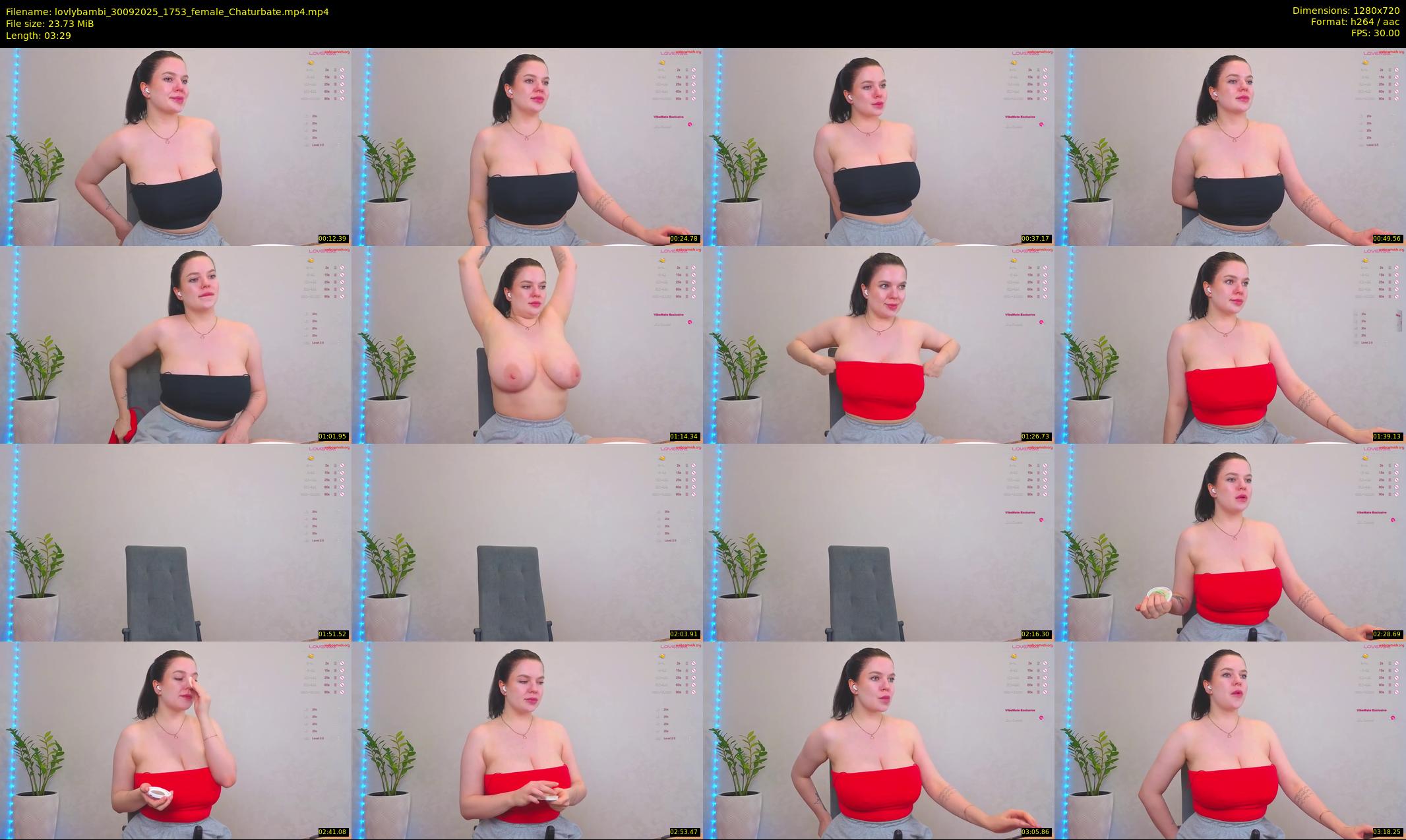 lovlybambi — 4 minute Chaturbate female cam show recording, 720p, Sep 30, 2025