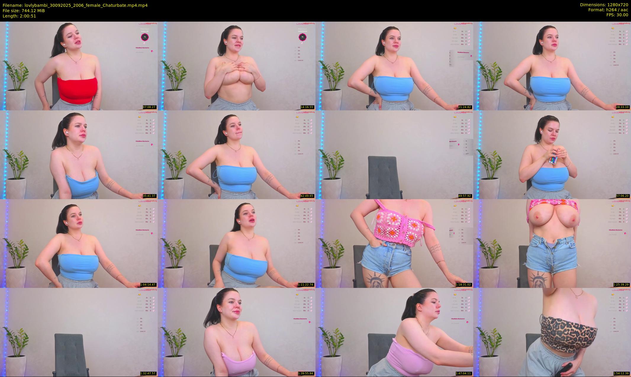 lovlybambi — 121 minute Chaturbate female cam show recording, 720p, Sep 30, 2025