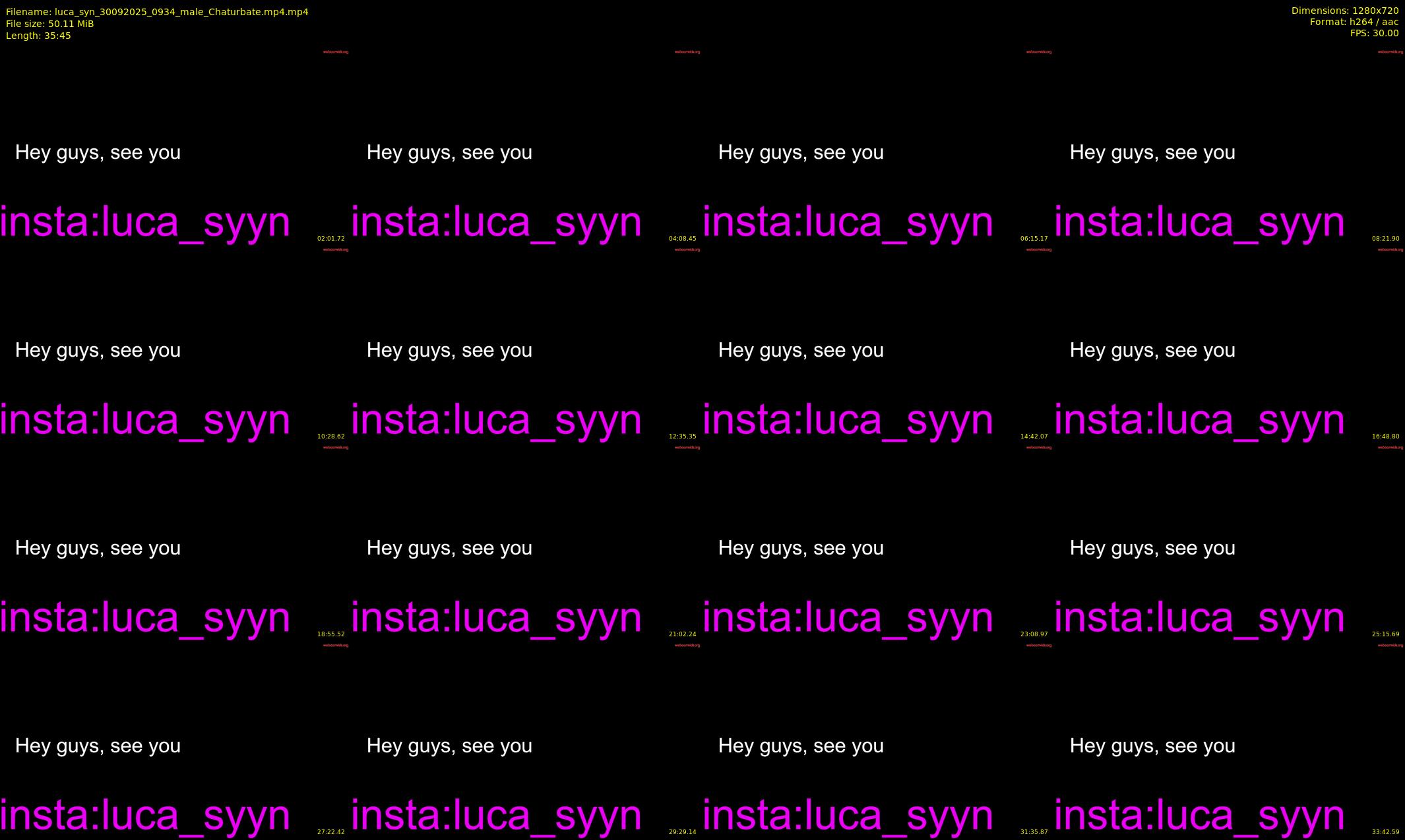 luca_syn — 36 minute Chaturbate male cam show recording, 720p, Sep 30, 2025