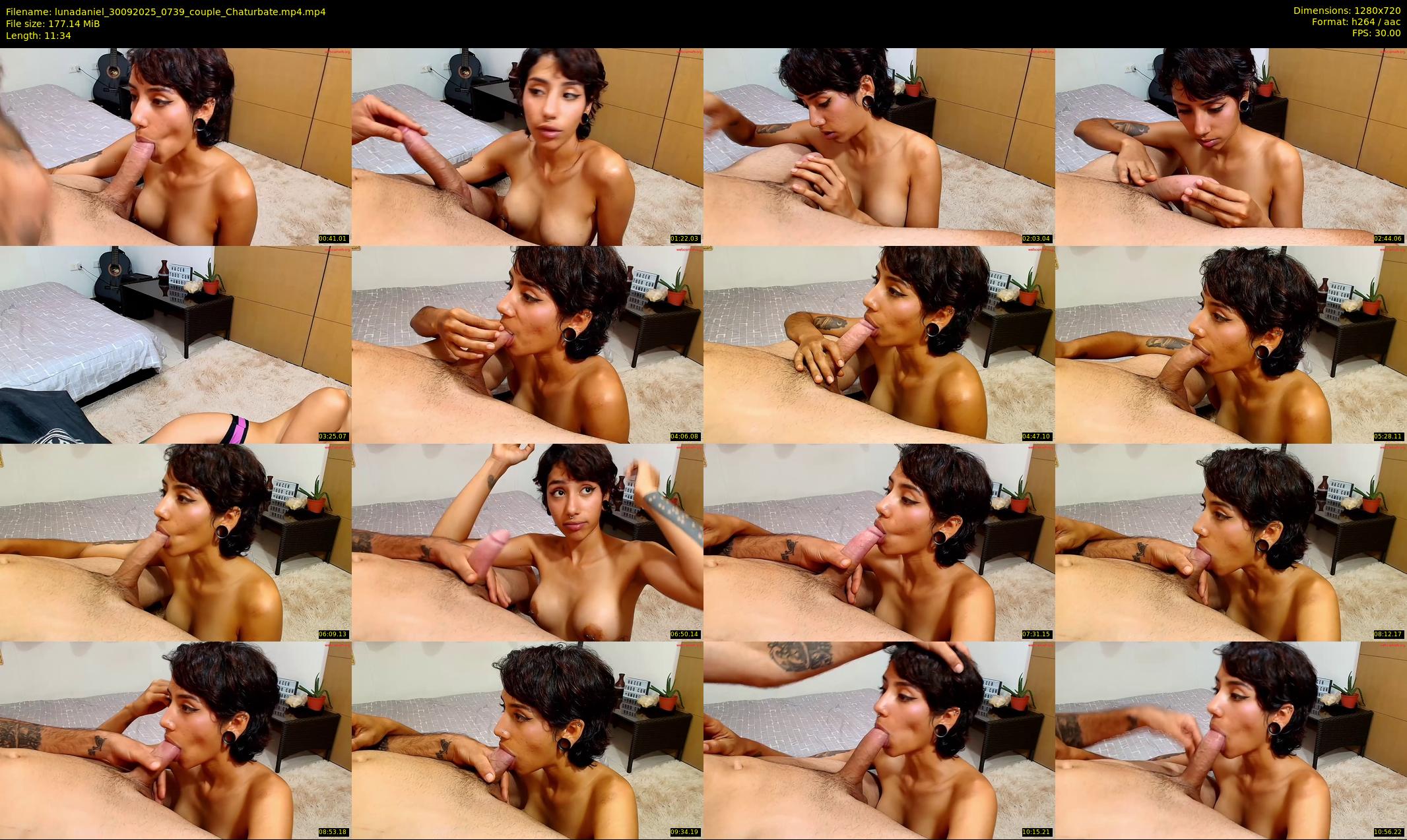 lunadaniel — 12 minute Chaturbate couple cam show recording, 720p, Sep 30, 2025