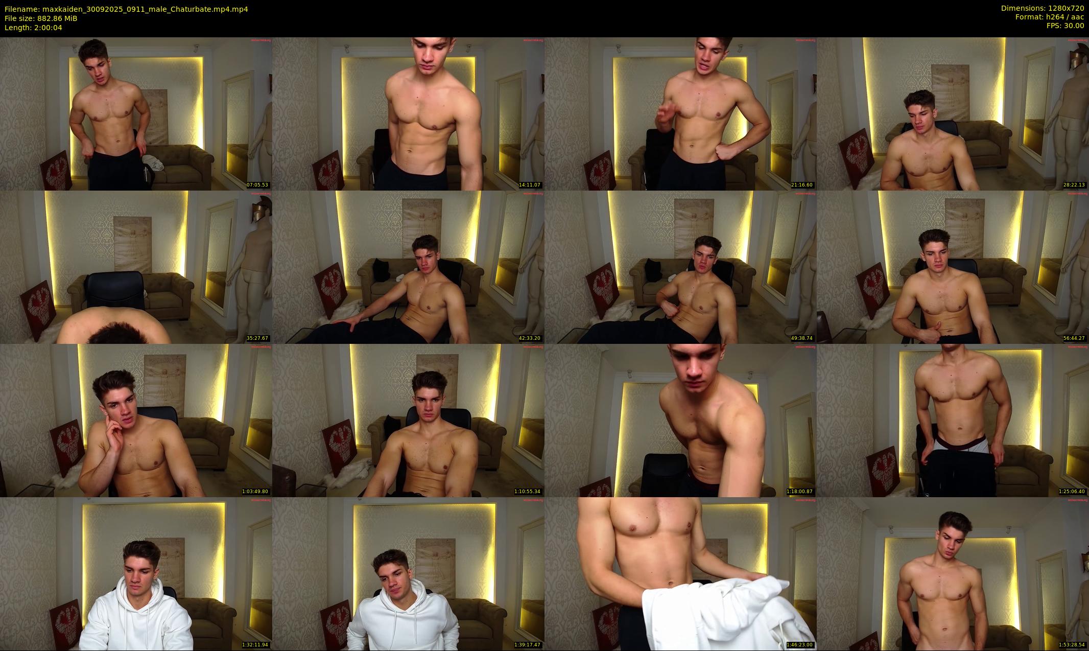 maxkaiden — 121 minute Chaturbate male cam show recording, 720p, Sep 30, 2025