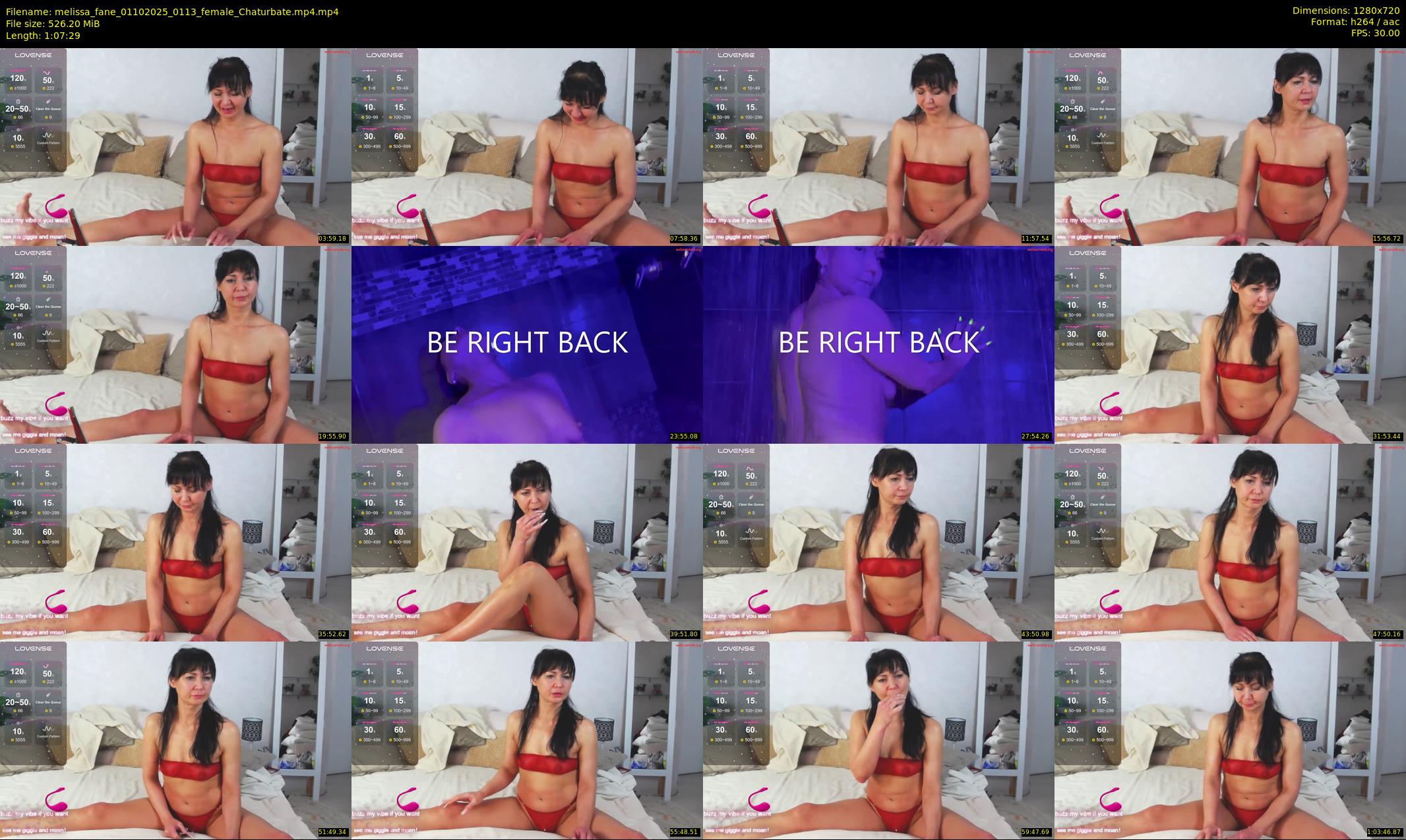 melissa_fane — 68 minute Chaturbate female cam show recording, 720p, Oct 1, 2025