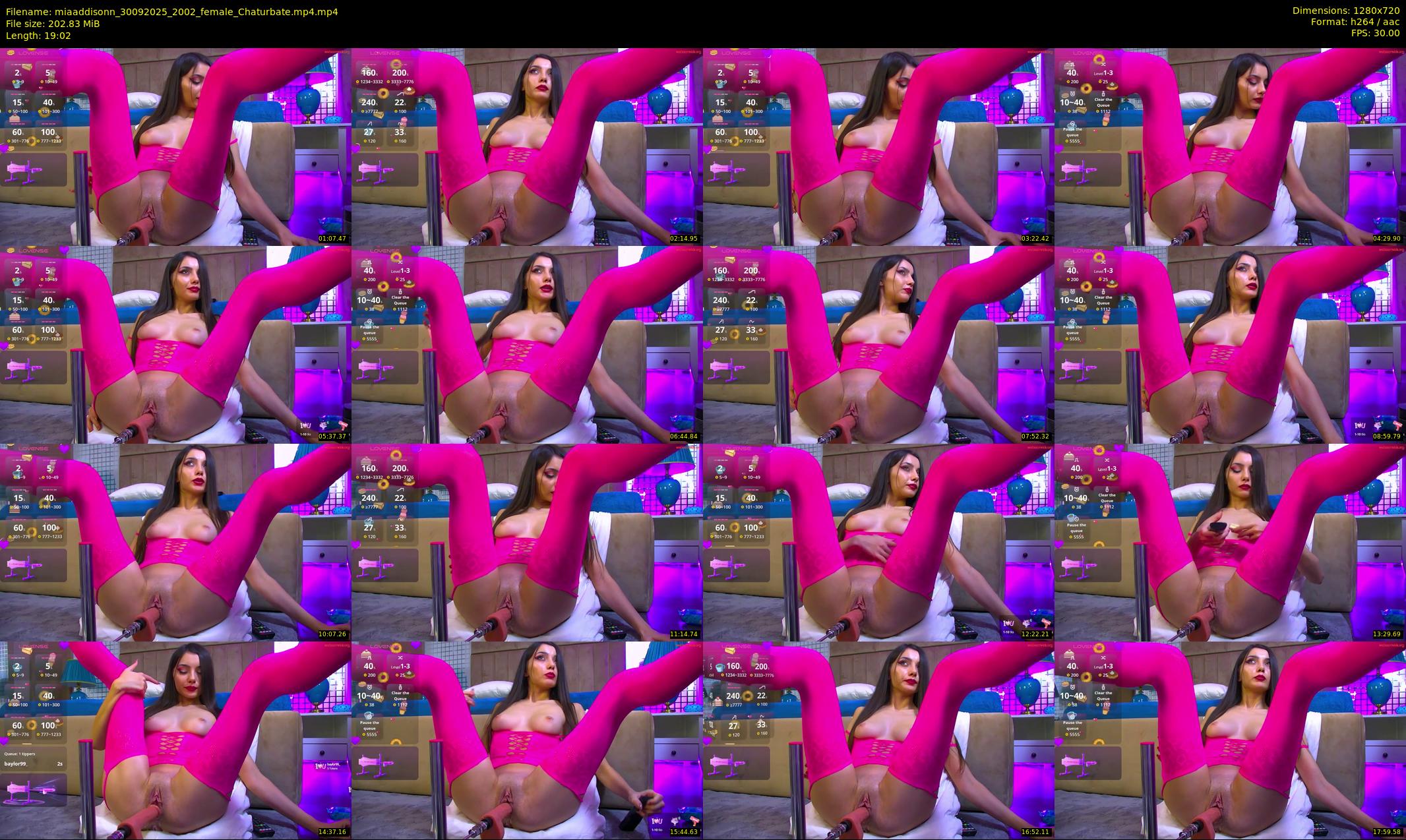 miaaddisonn — 20 minute Chaturbate female cam show recording, 720p, Sep 30, 2025