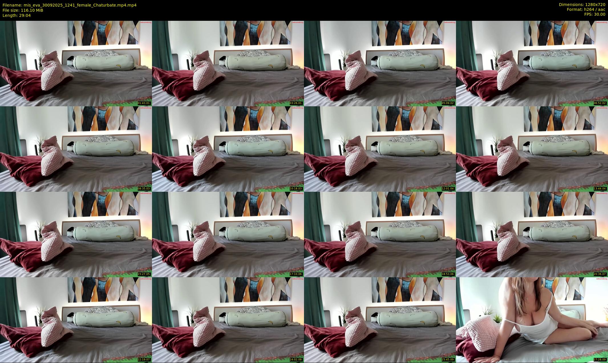 mis_eva — 30 minute Chaturbate female cam show recording, 720p, Sep 30, 2025