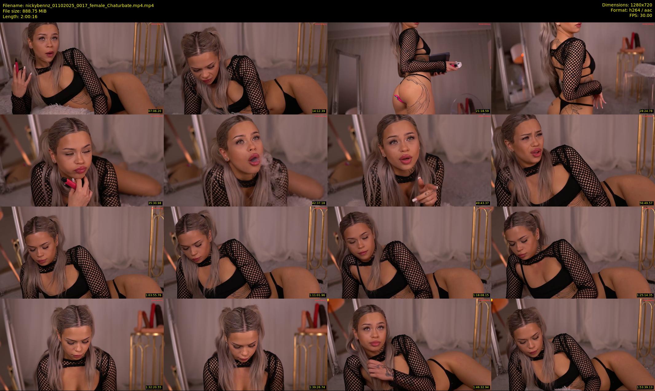 nickybennz — 121 minute Chaturbate female cam show recording, 720p, Oct 1, 2025