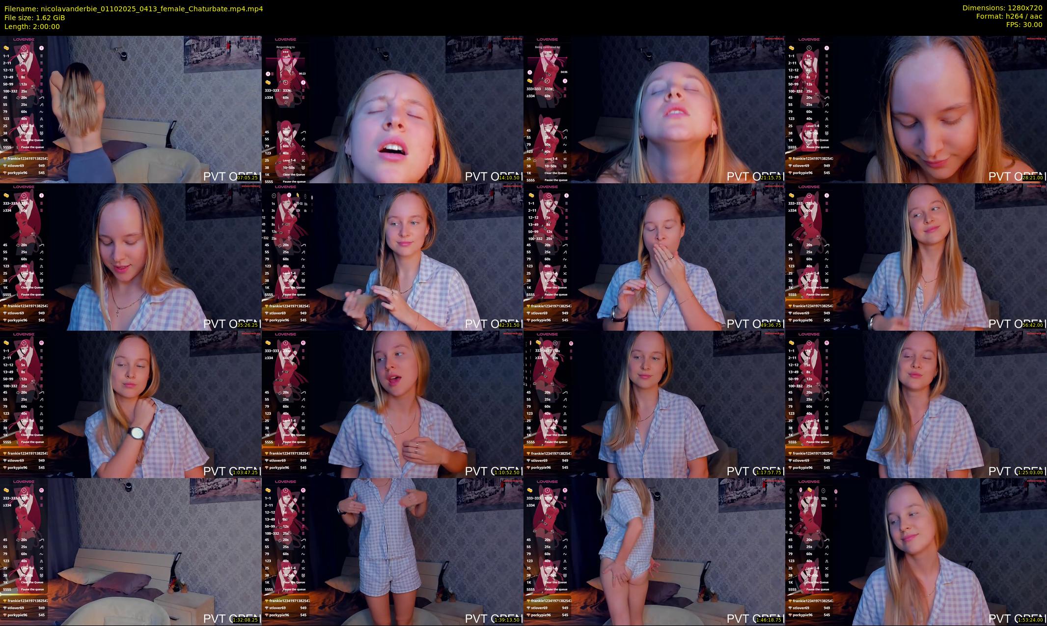 nicolavanderbie — 120 minute Chaturbate female cam show recording, 720p, Oct 1, 2025