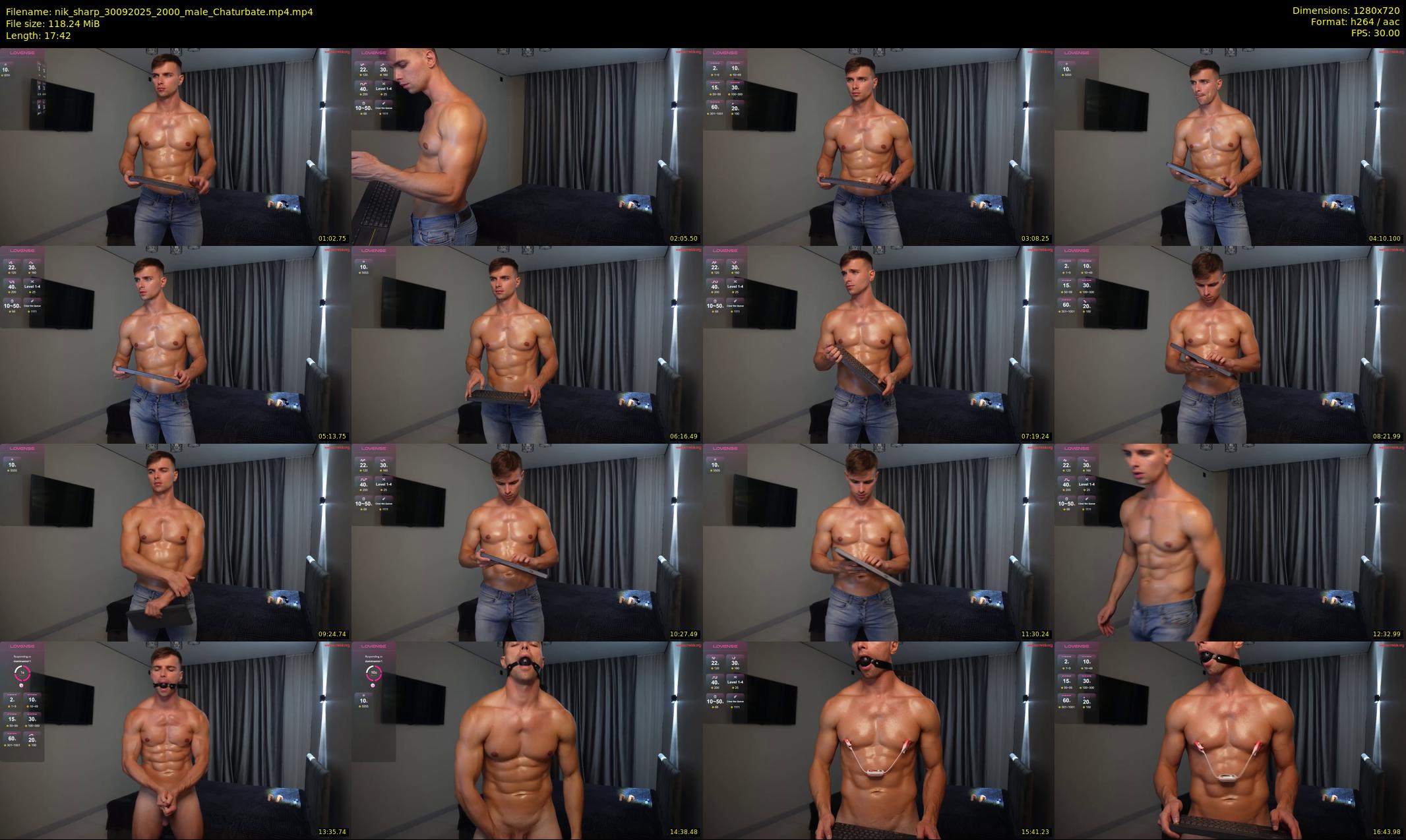 nik_sharp — 18 minute Chaturbate male cam show recording, 720p, Sep 30, 2025