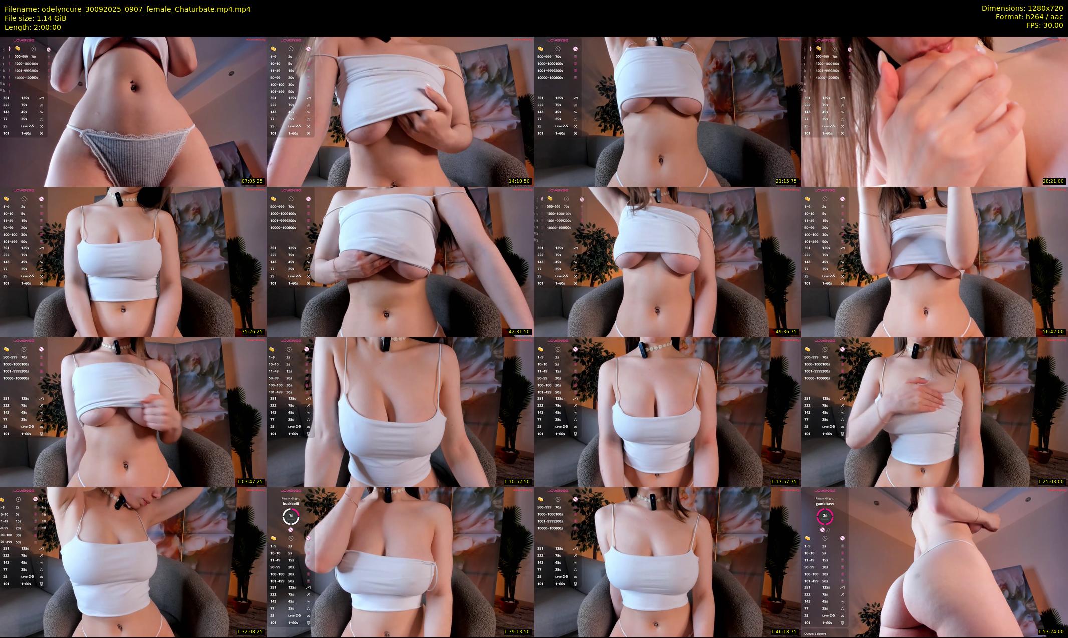 odelyncure — 120 minute Chaturbate female cam show recording, 720p, Sep 30, 2025