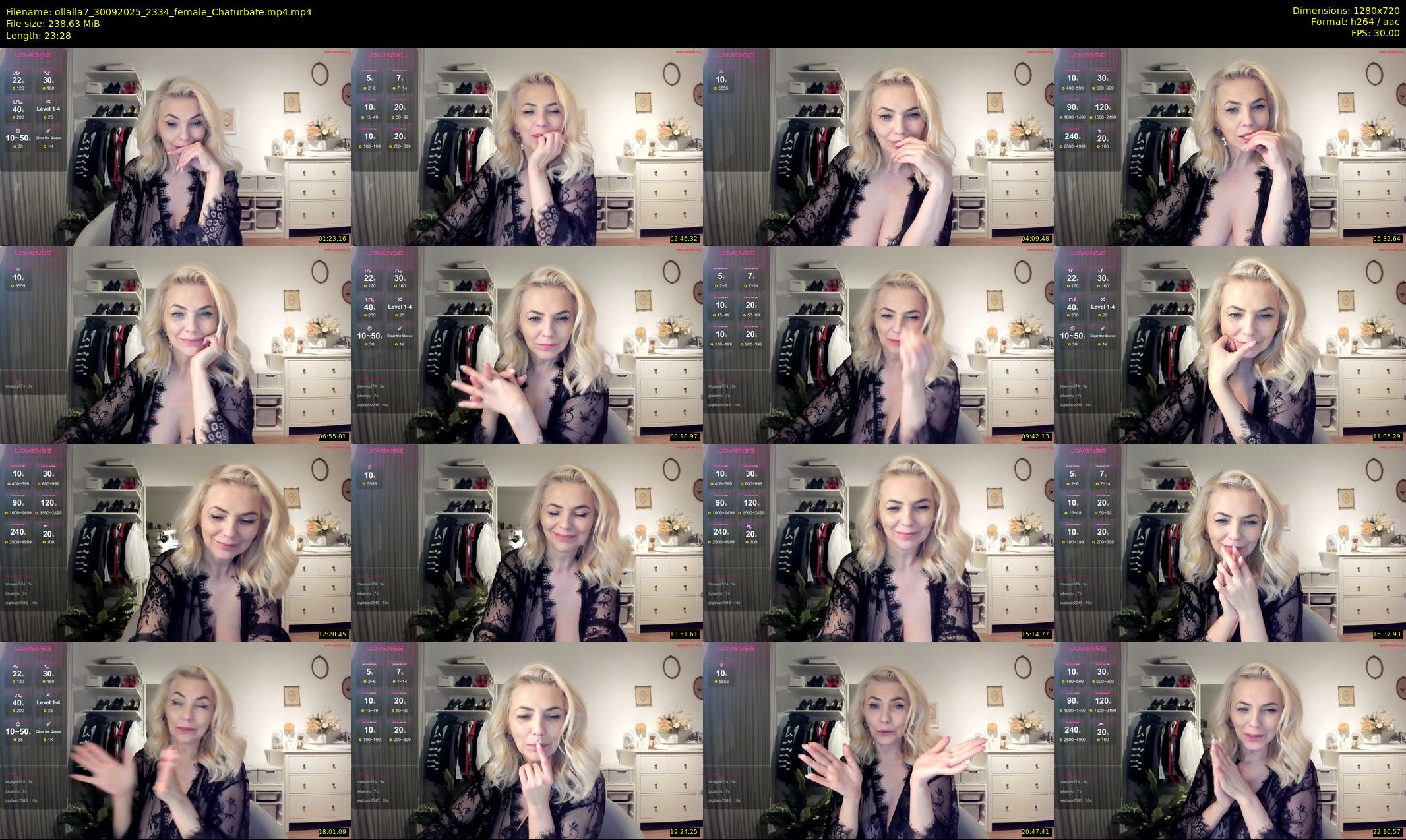 ollalla7 — 24 minute Chaturbate female cam show recording, 720p, Sep 30, 2025